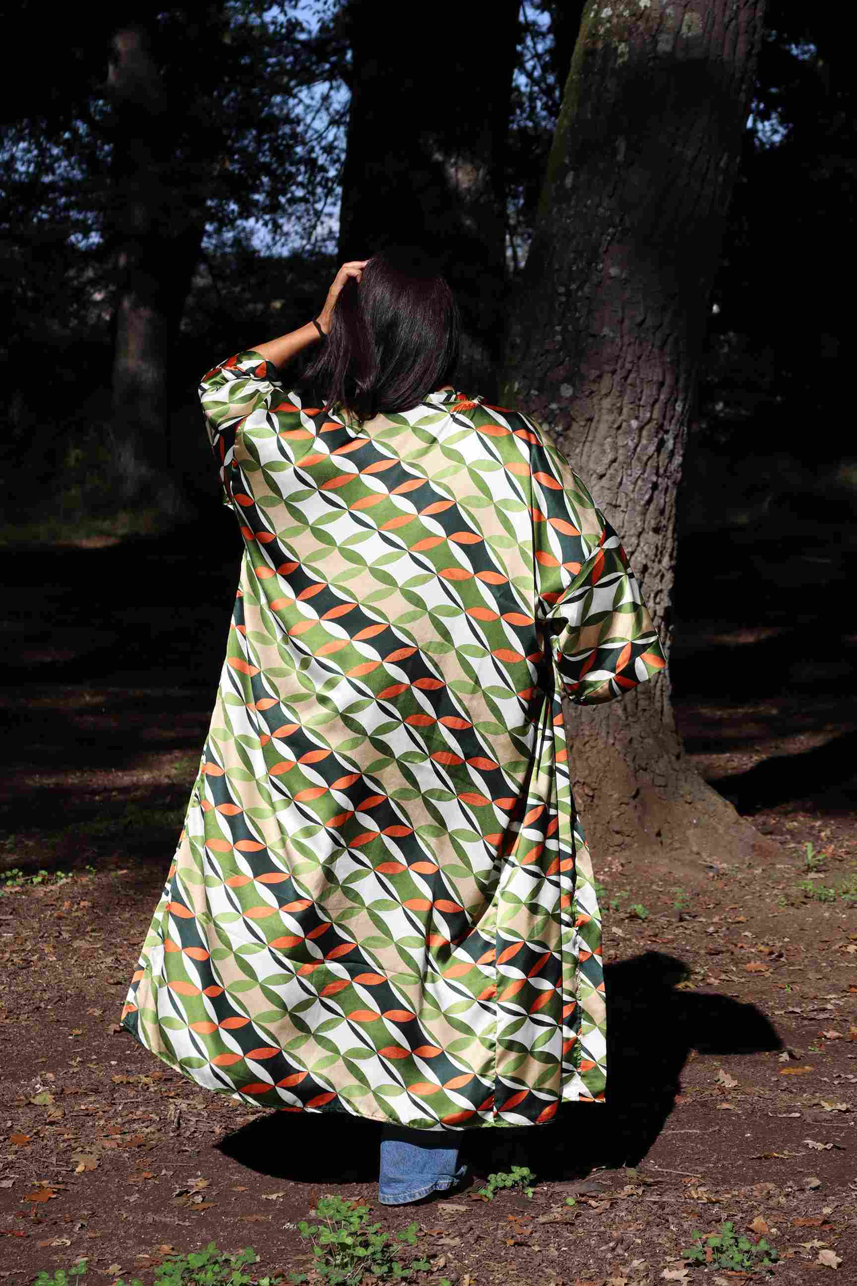 Kimono Geometrie d’Autunno (Seta)