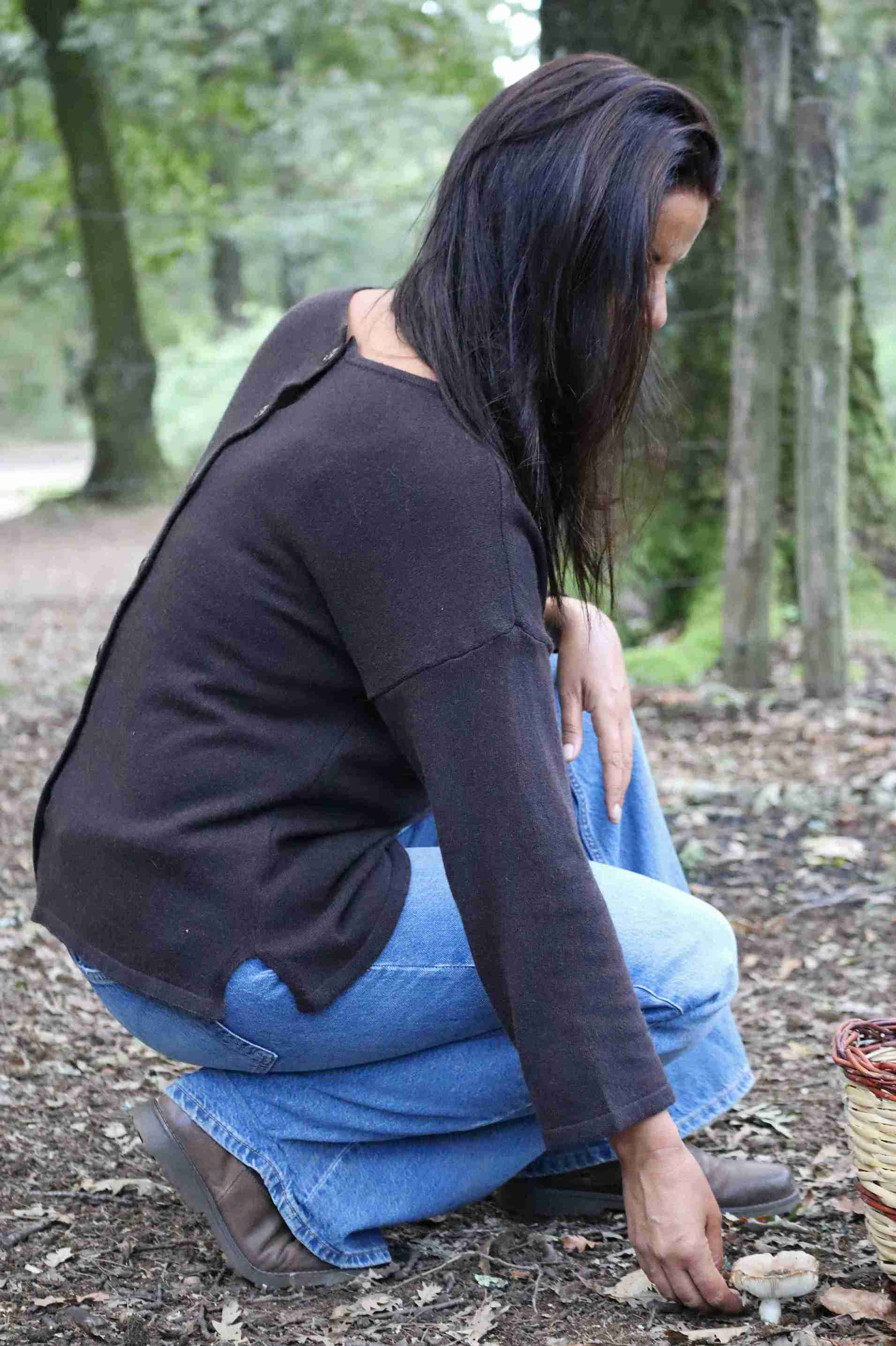 Gemma d'Inverno Sweater in Dark Brown (wool and cashmere)