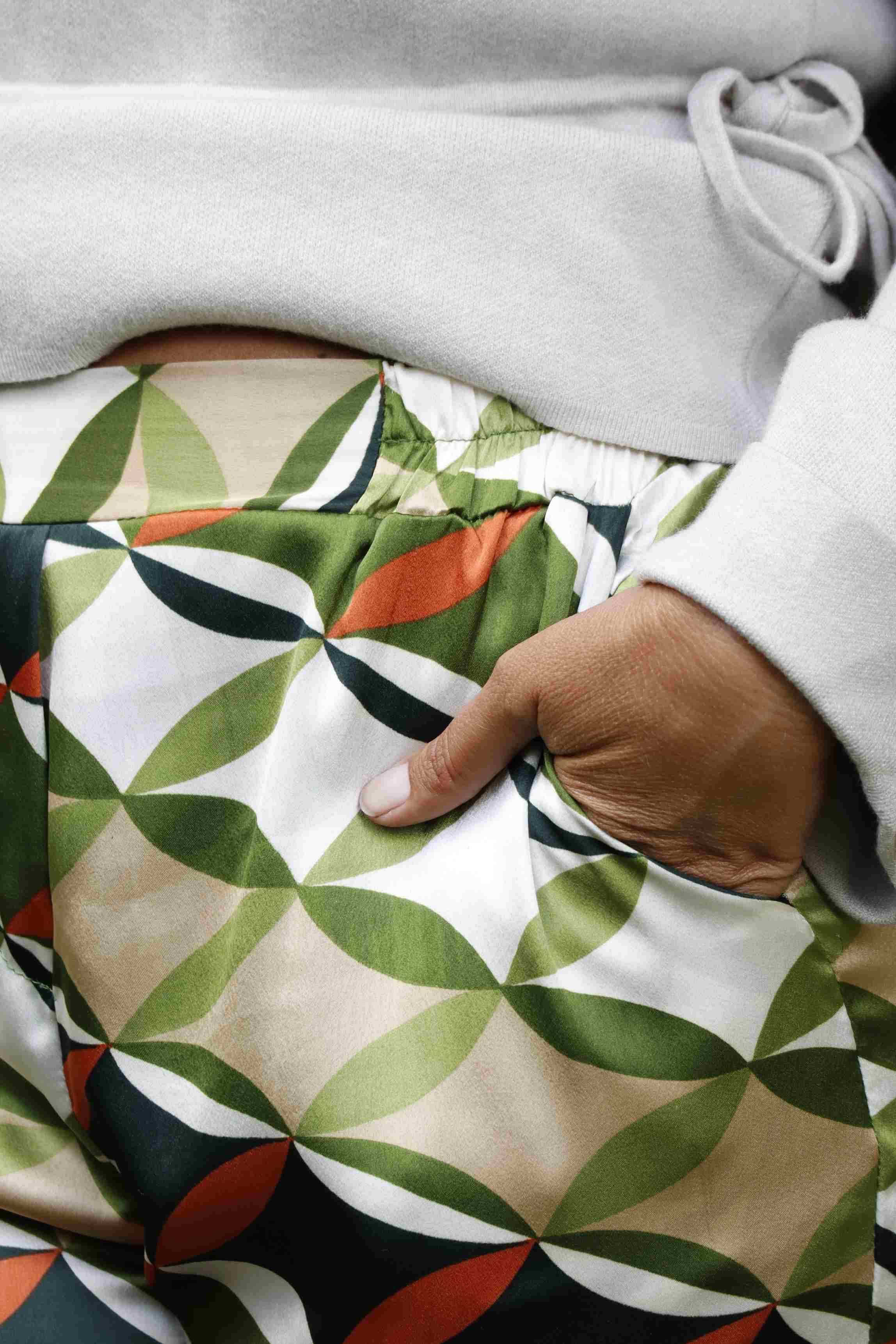 Pantalone Geometrie d' autunno (seta)