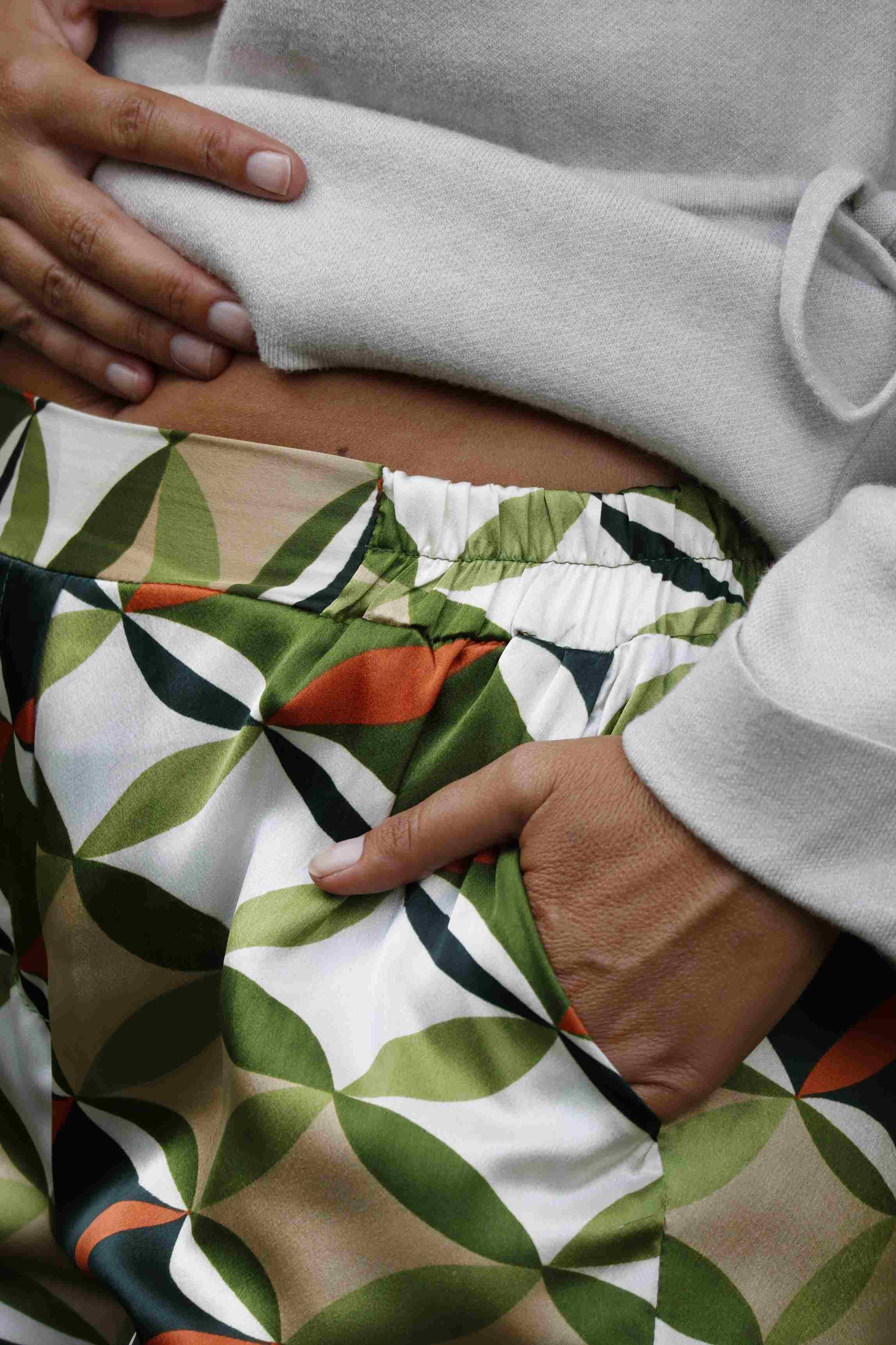 Pantalone Geometrie d' autunno (seta)