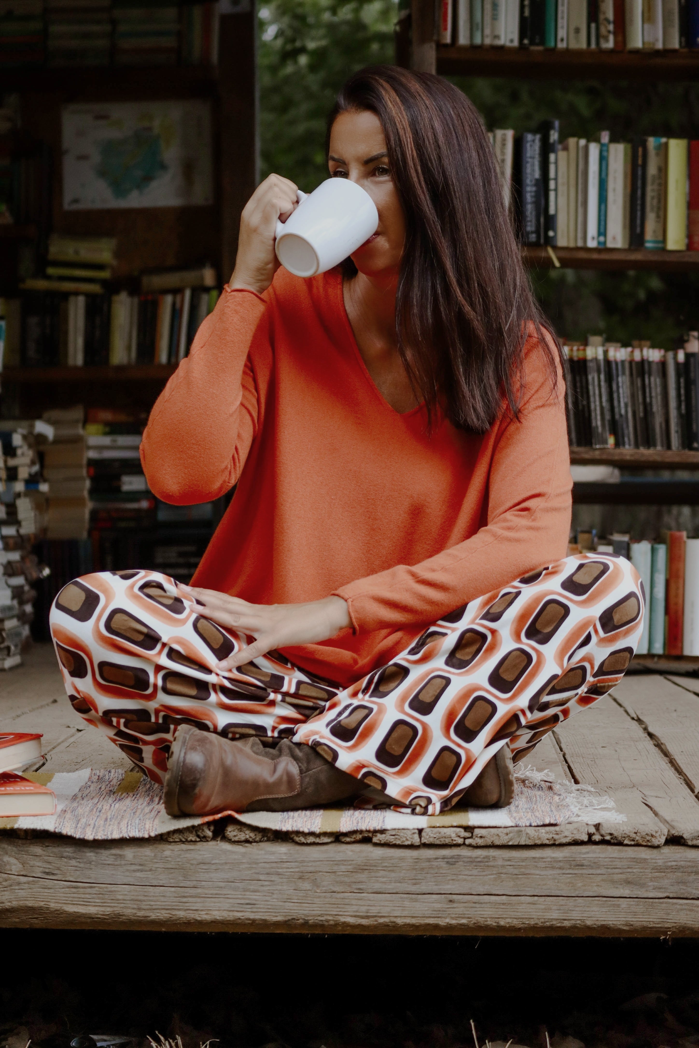 Autumn Light Pumpkin Sweater (viscose)