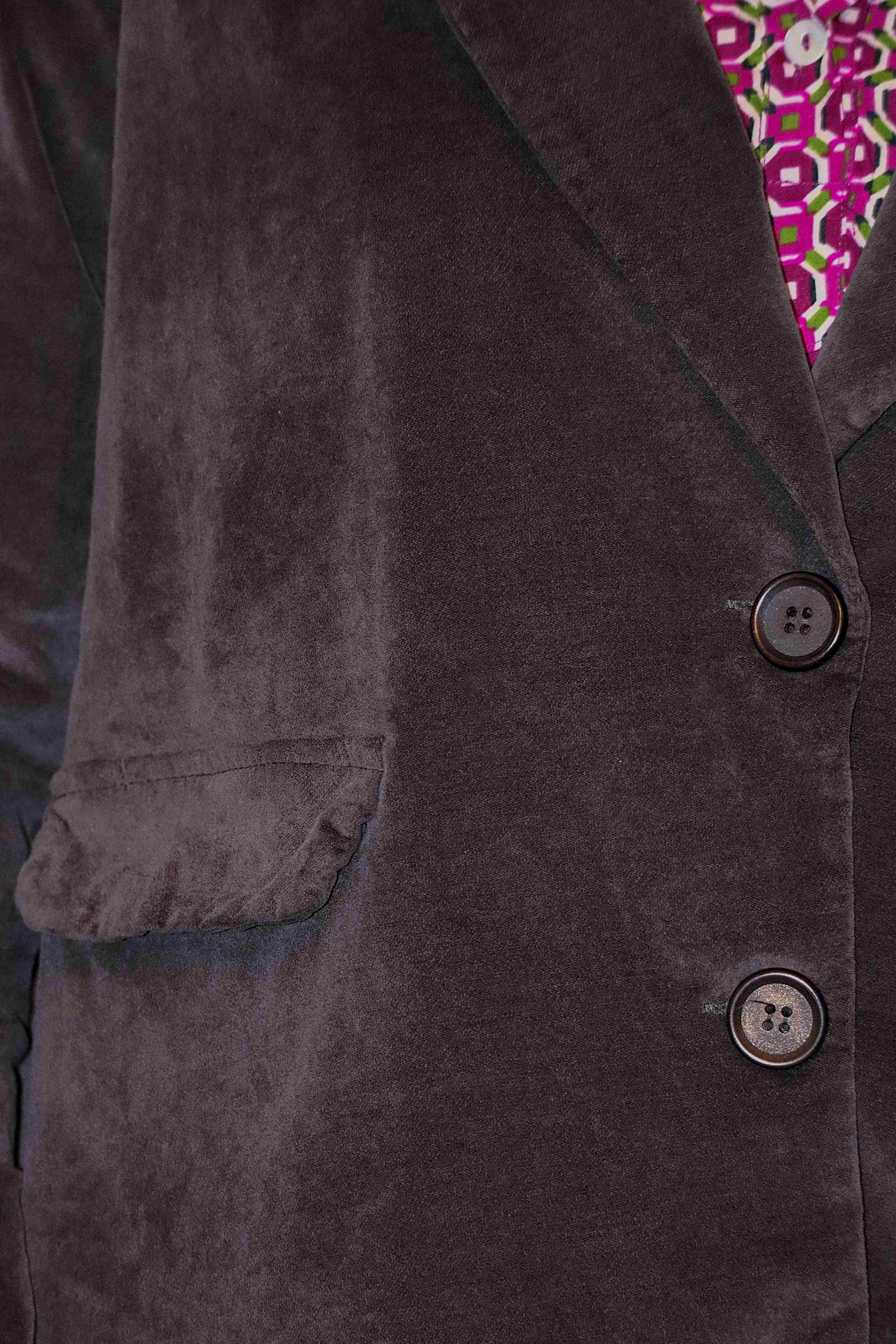 Giacca Velvet marrone (velluto liscio)