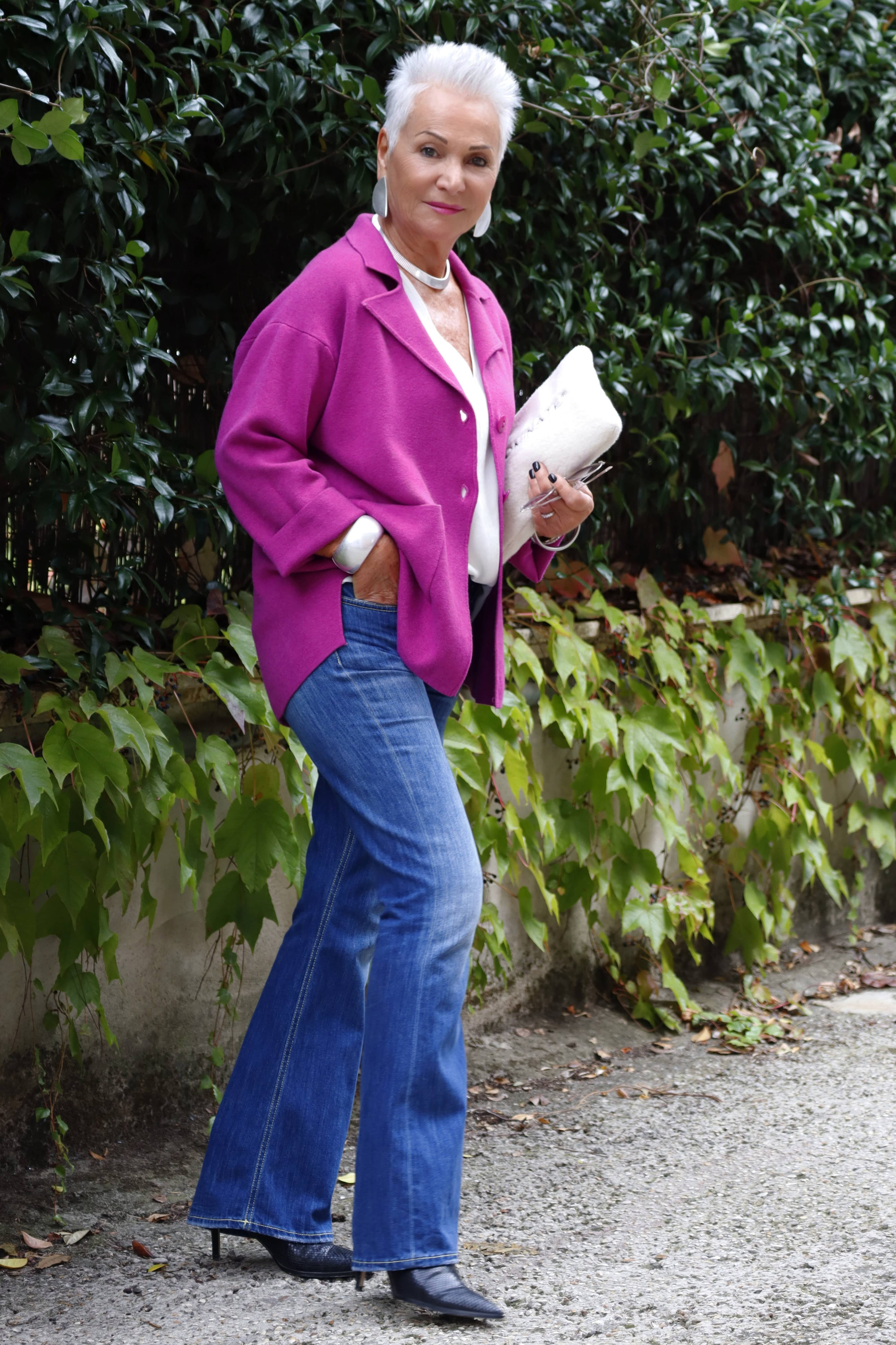 Giacca Alba Ciclamino (viscosa)