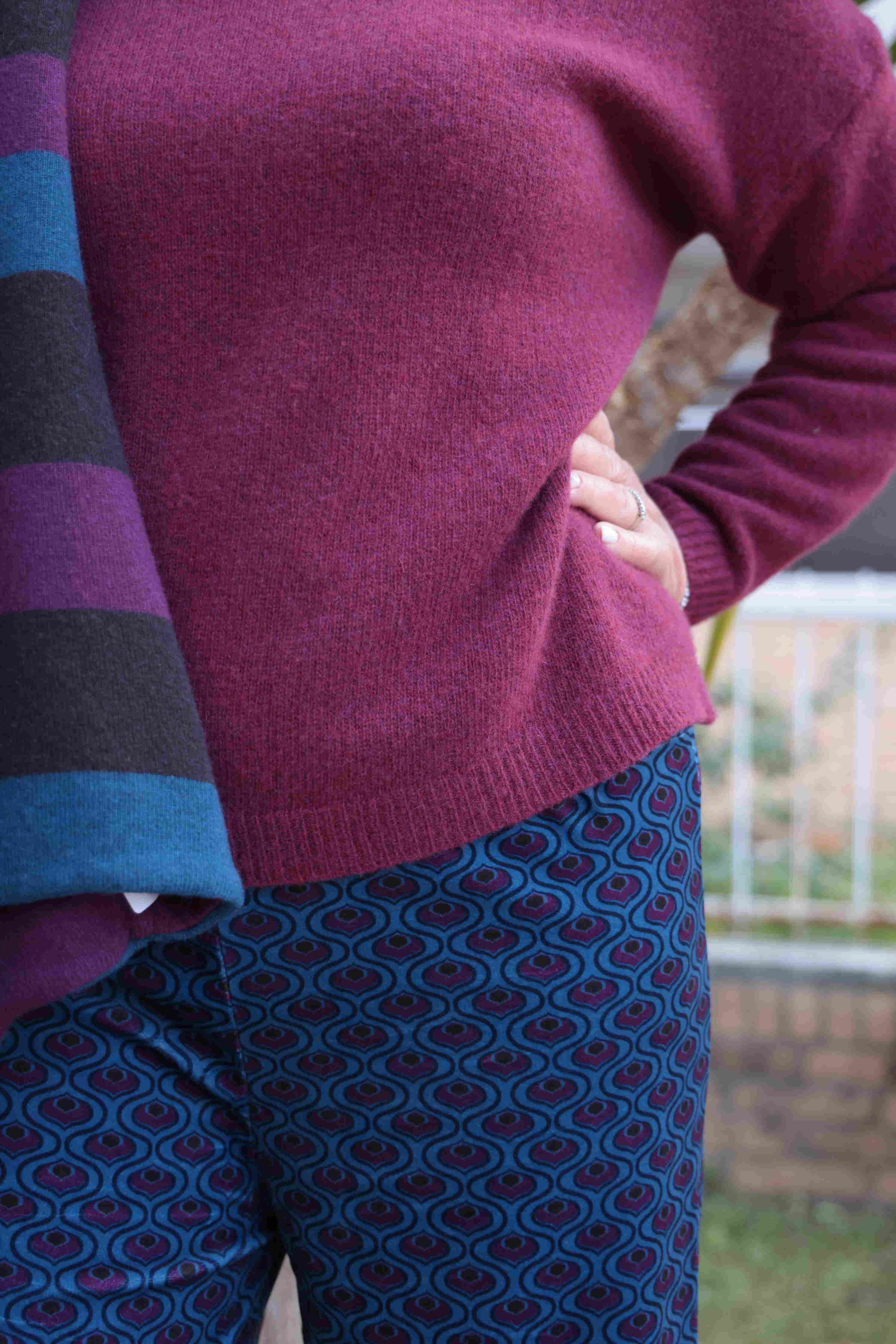 Maglione Pure Merinos Bordeaux (pura lana merinos)