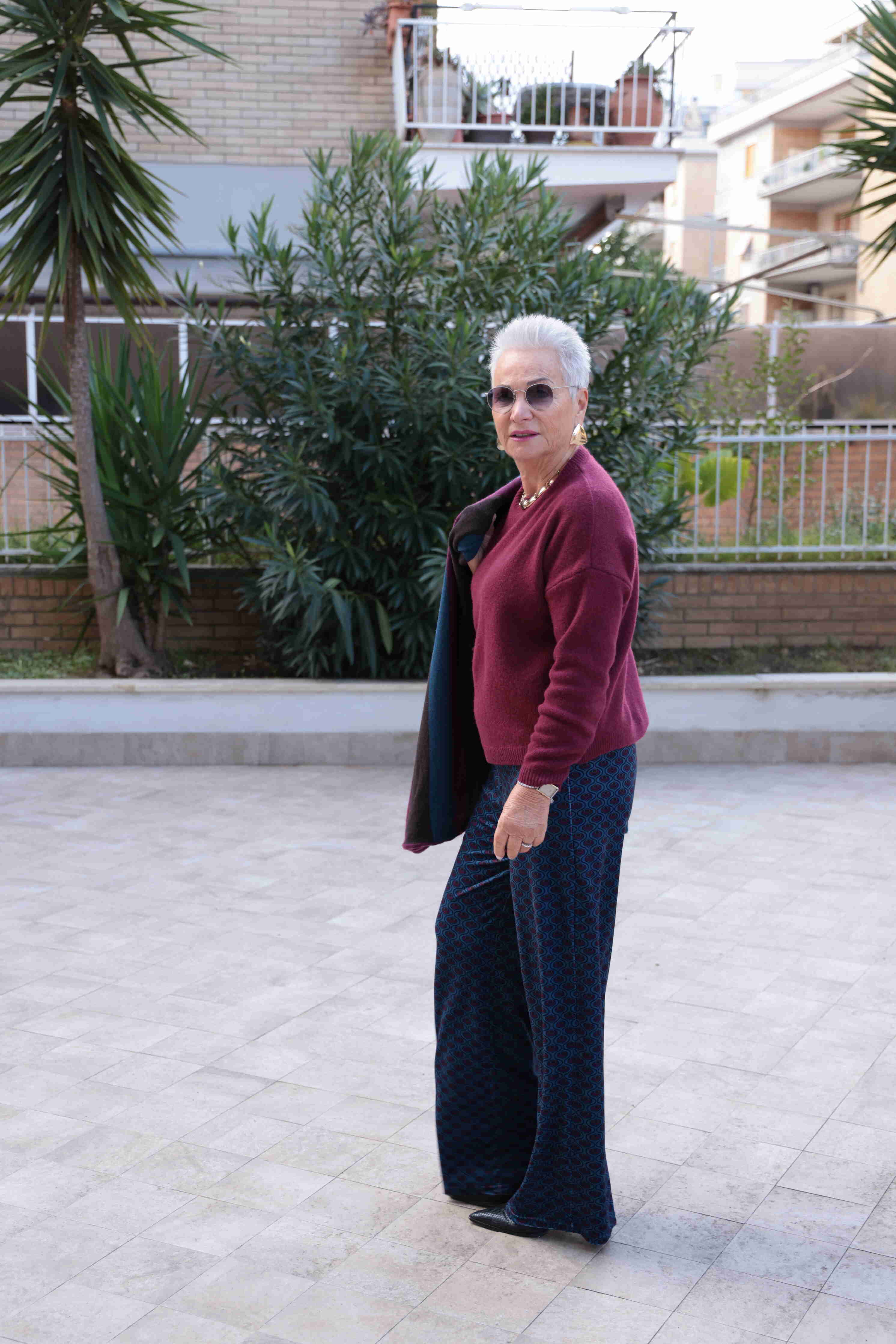 Maglione Pure Merinos Bordeaux (pura lana merinos)