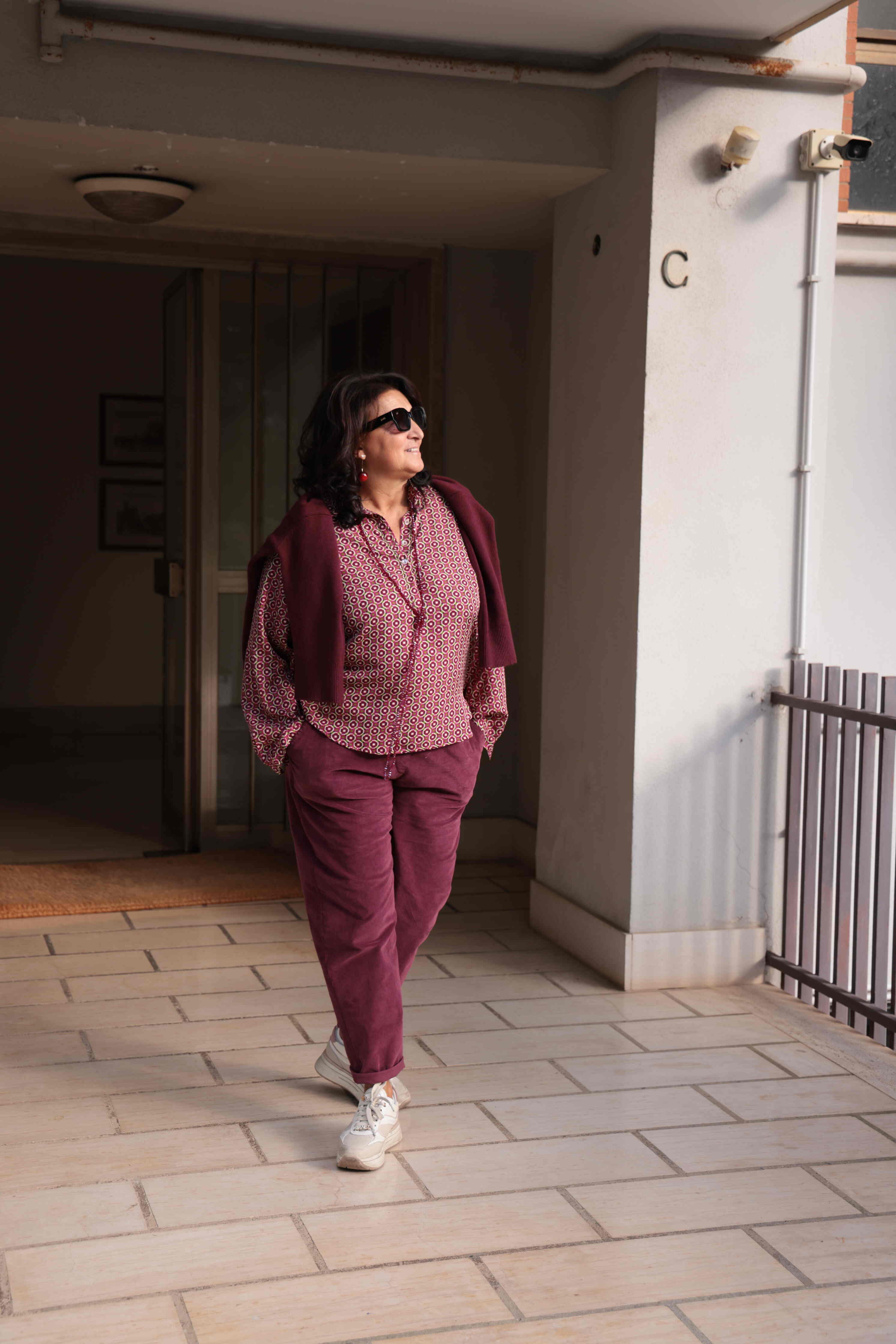 Pantalone Comfly Bordeaux (velluto a costine)