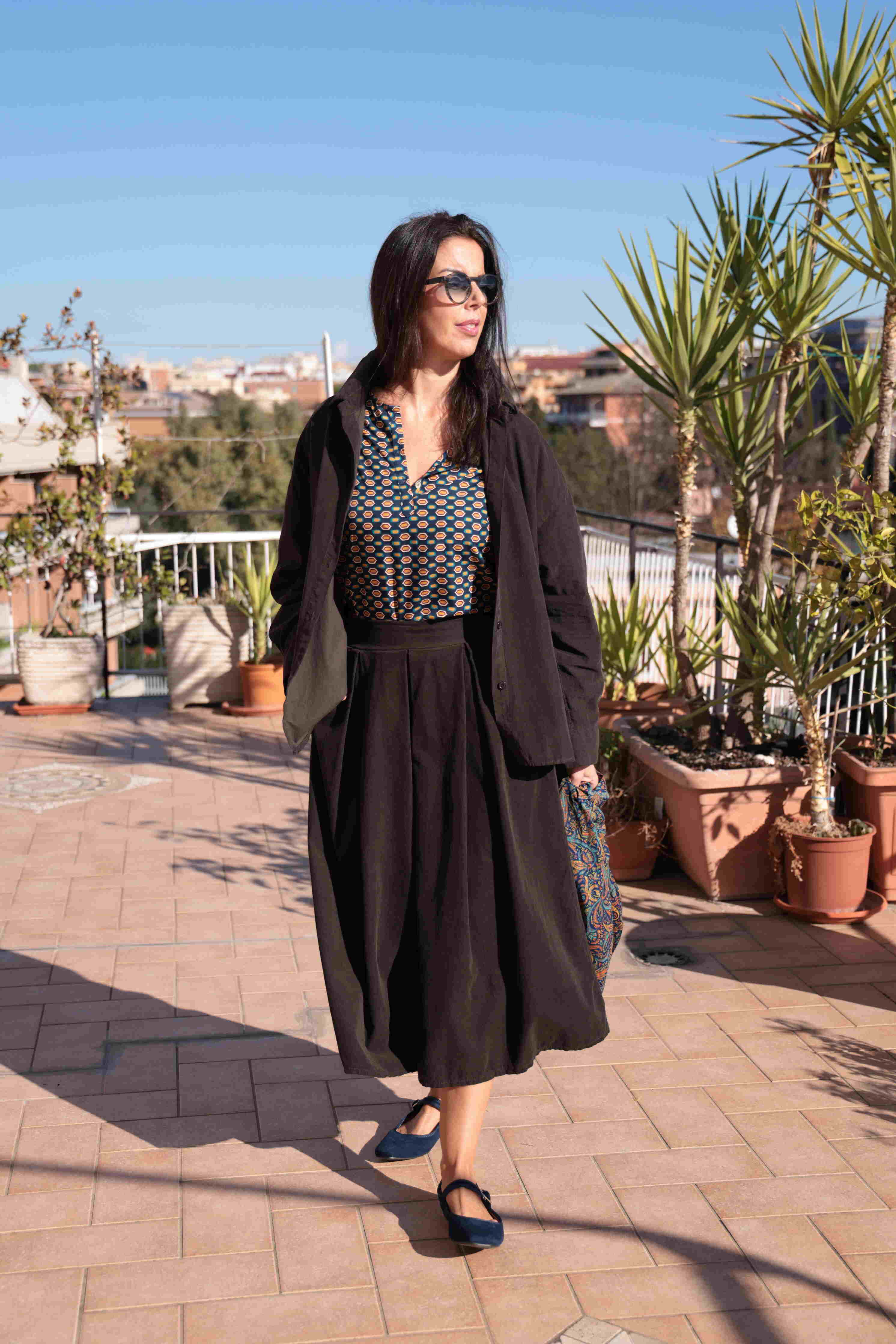 Camisa Soffio marrón (pana)