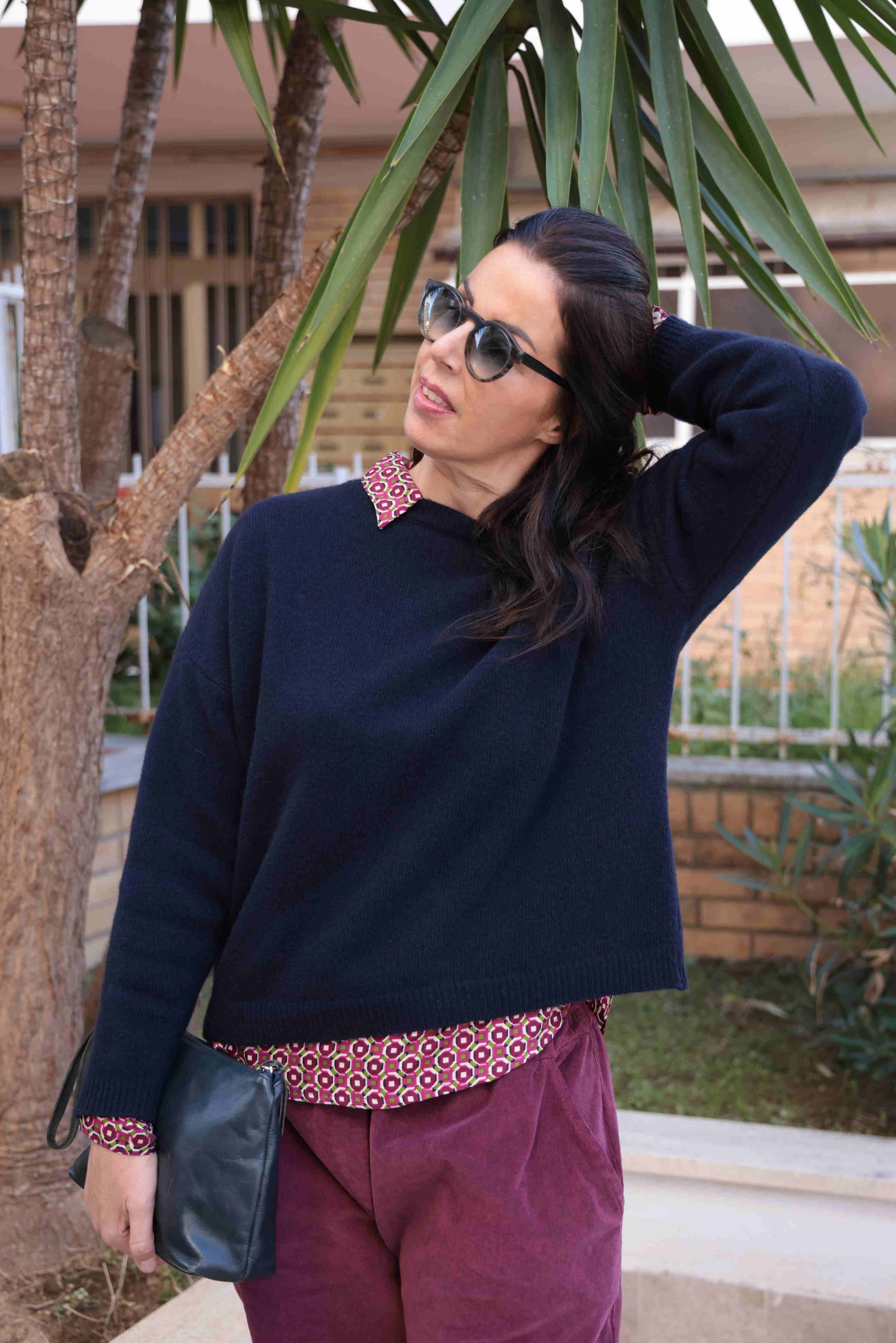 Maglione Pure Merinos Blu (pura lana merinos)