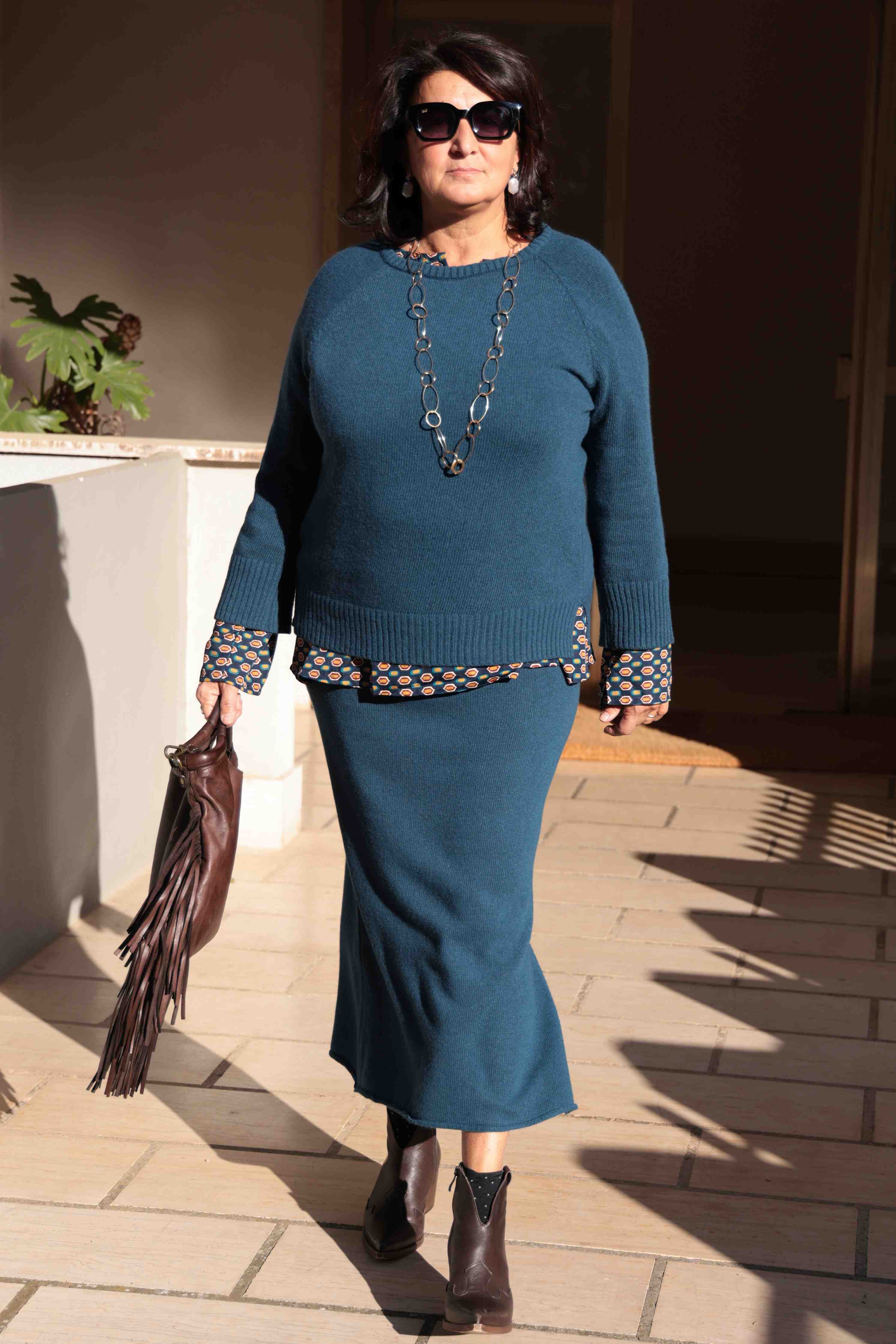 Maglione Nuvole d'inverno Ottanio (lana e cashmere)