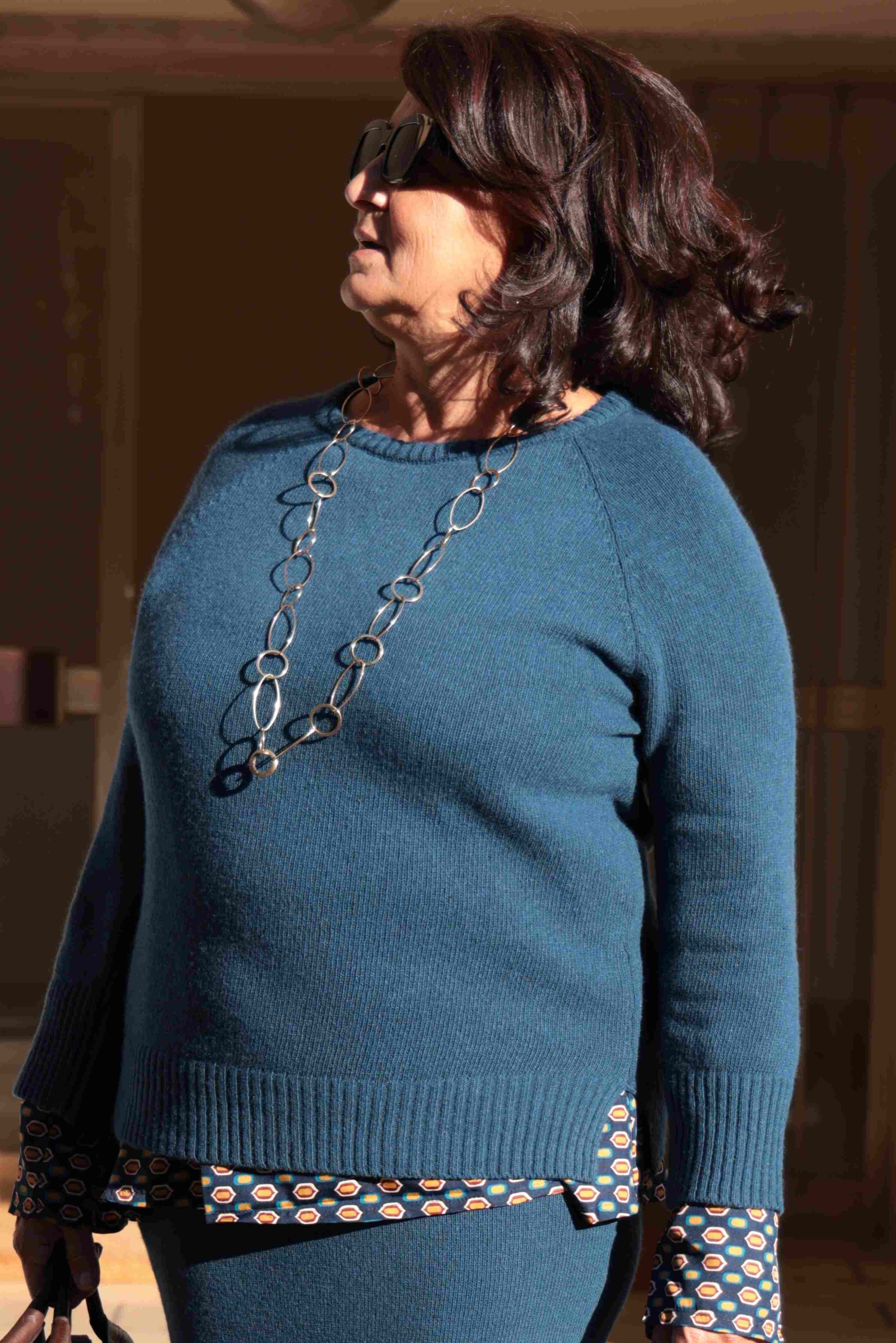 Maglione Nuvole d'inverno Ottanio (lana e cashmere)