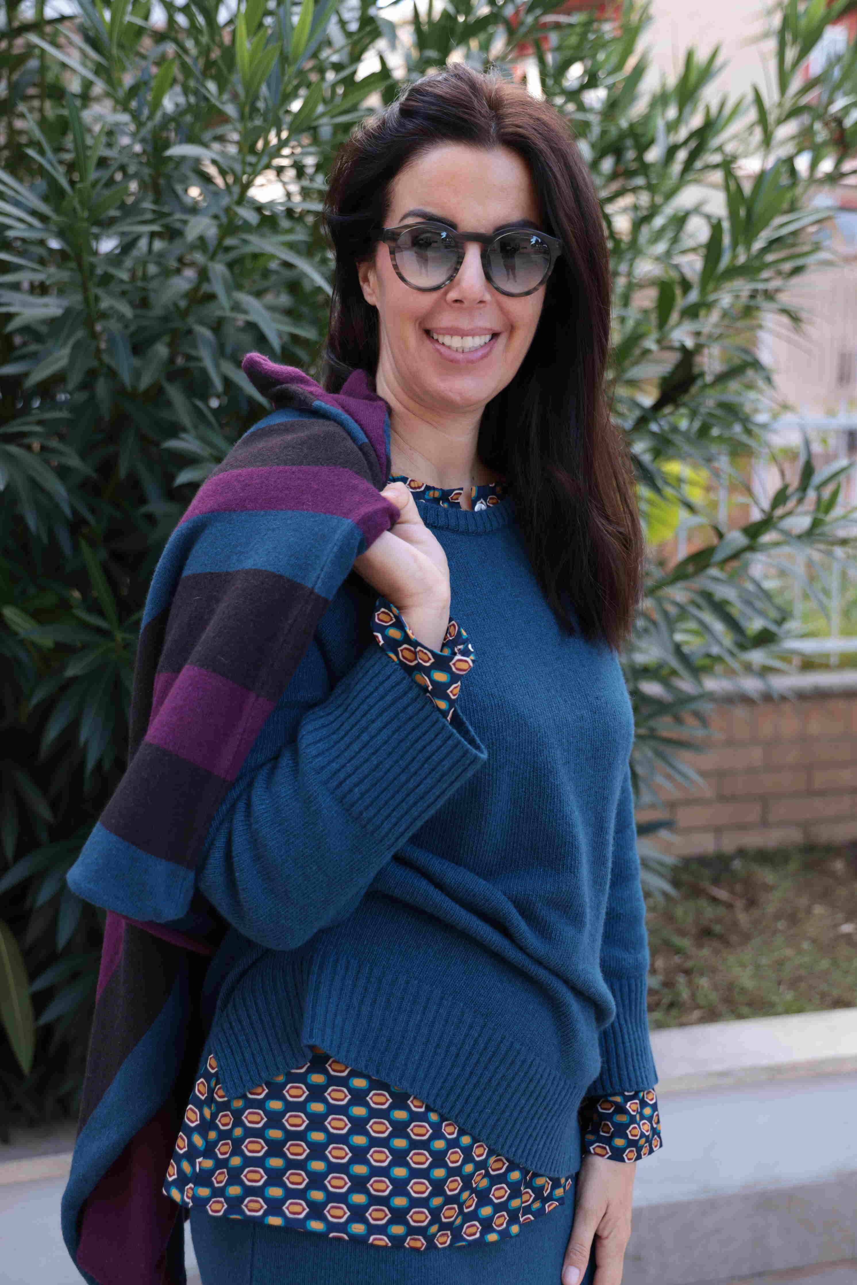 Maglione Nuvole d'inverno Ottanio (lana e cashmere)