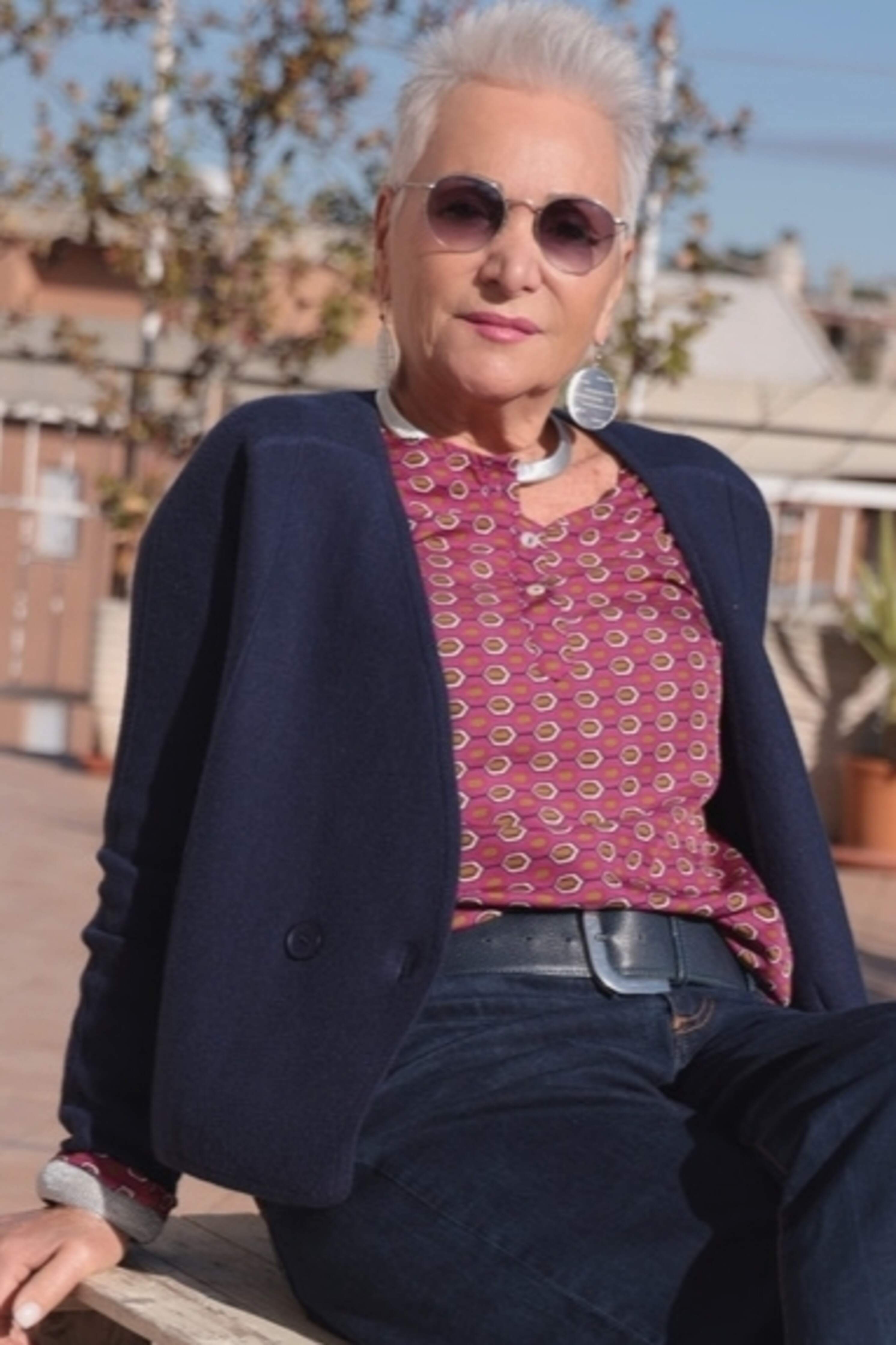 Giacca Oxford Blu (filo viscosa)