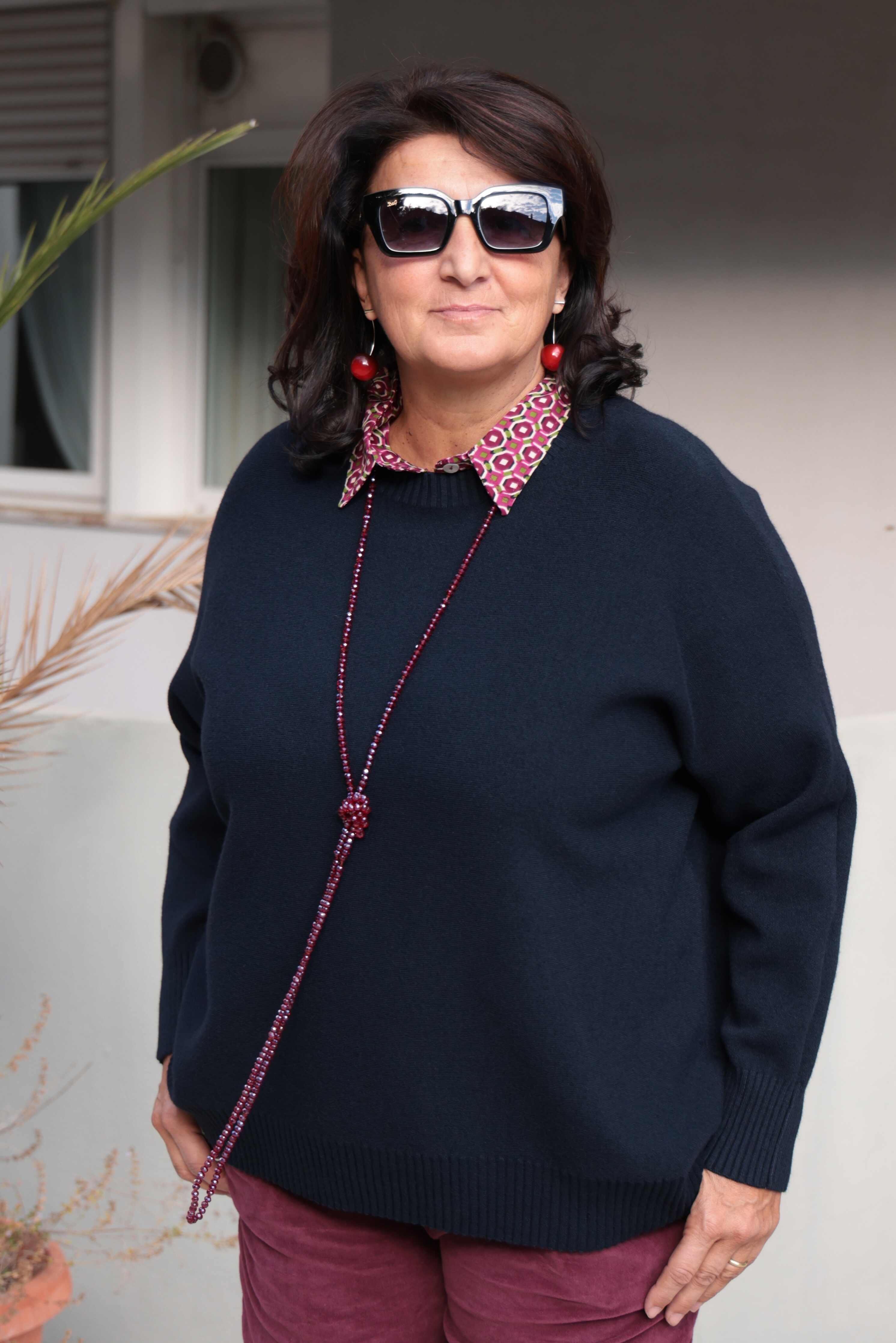 Maglione Over Size Blu (viscosa)