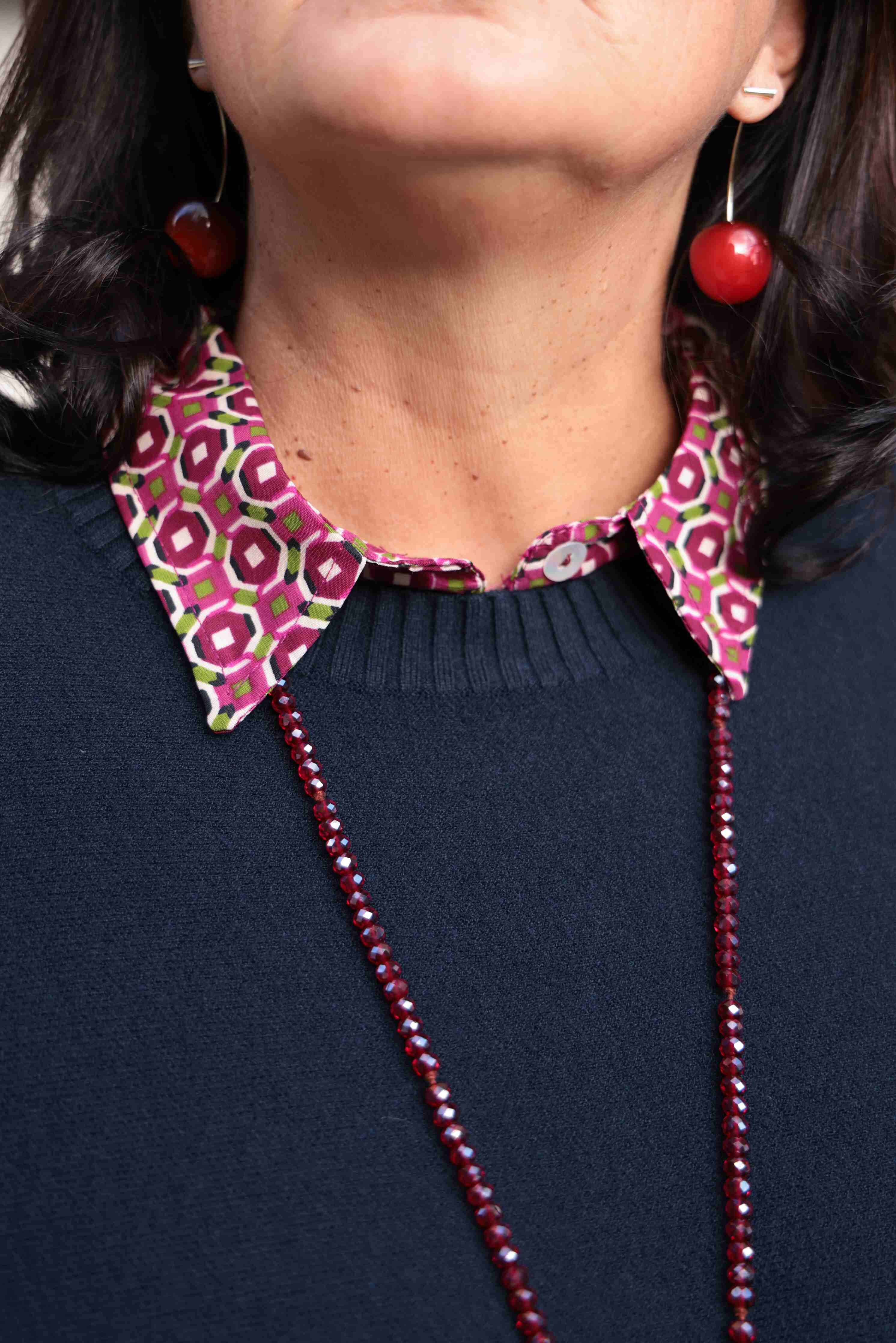 Suéter azul extragrande (viscosa) 