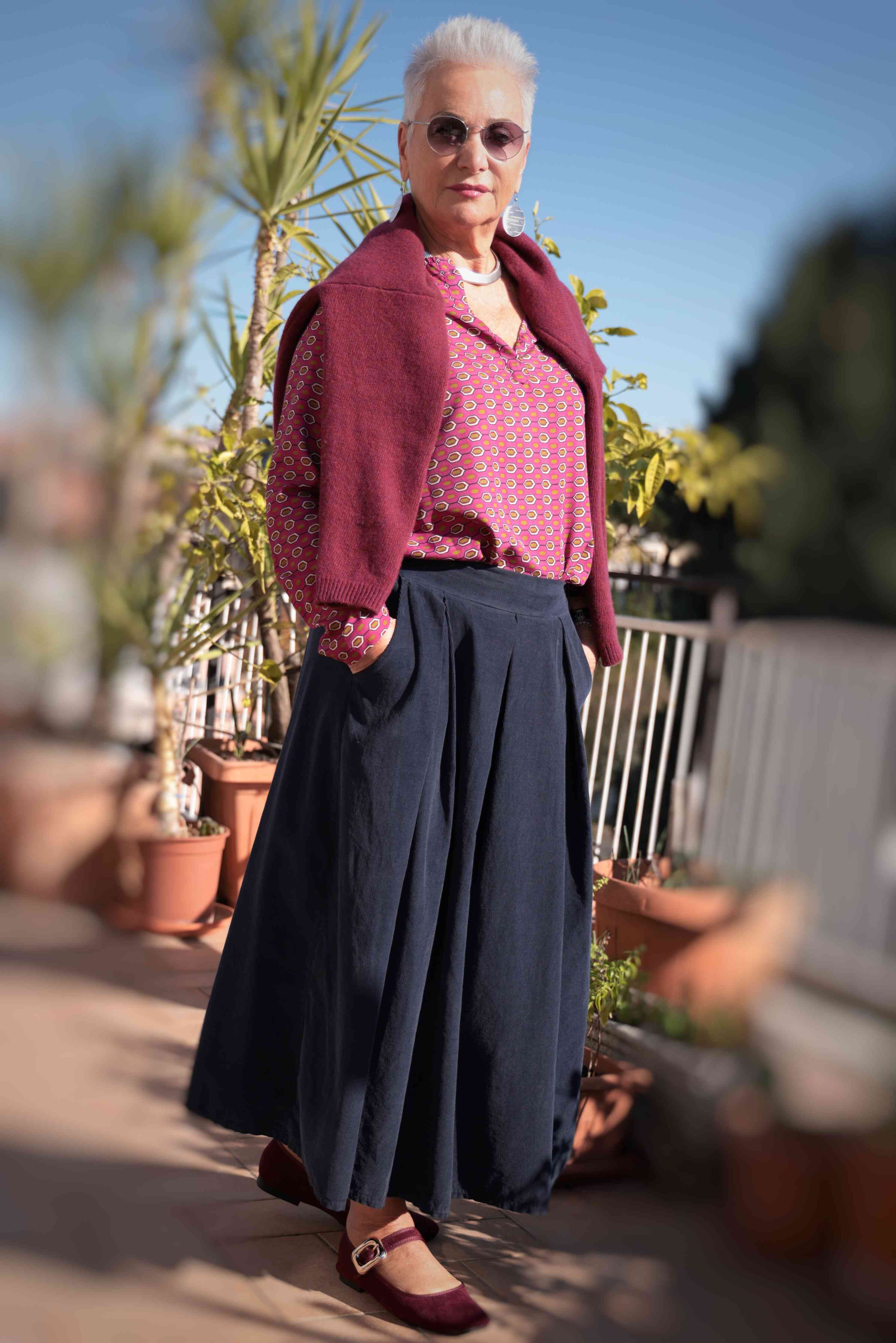 BLUSA Mini Geometrie (seta)