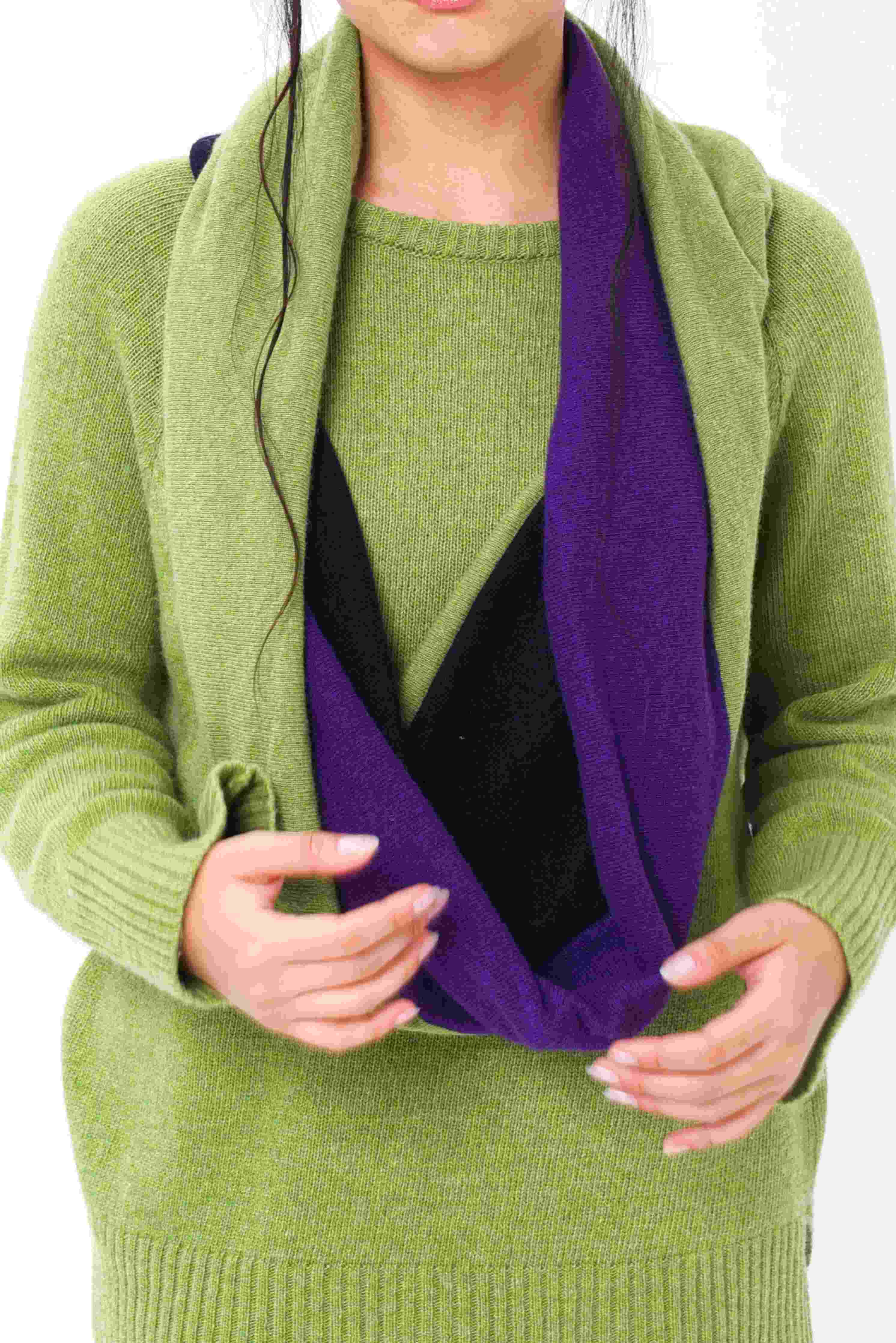 Collo Tricolore Tubolare (Lana e cashmere)