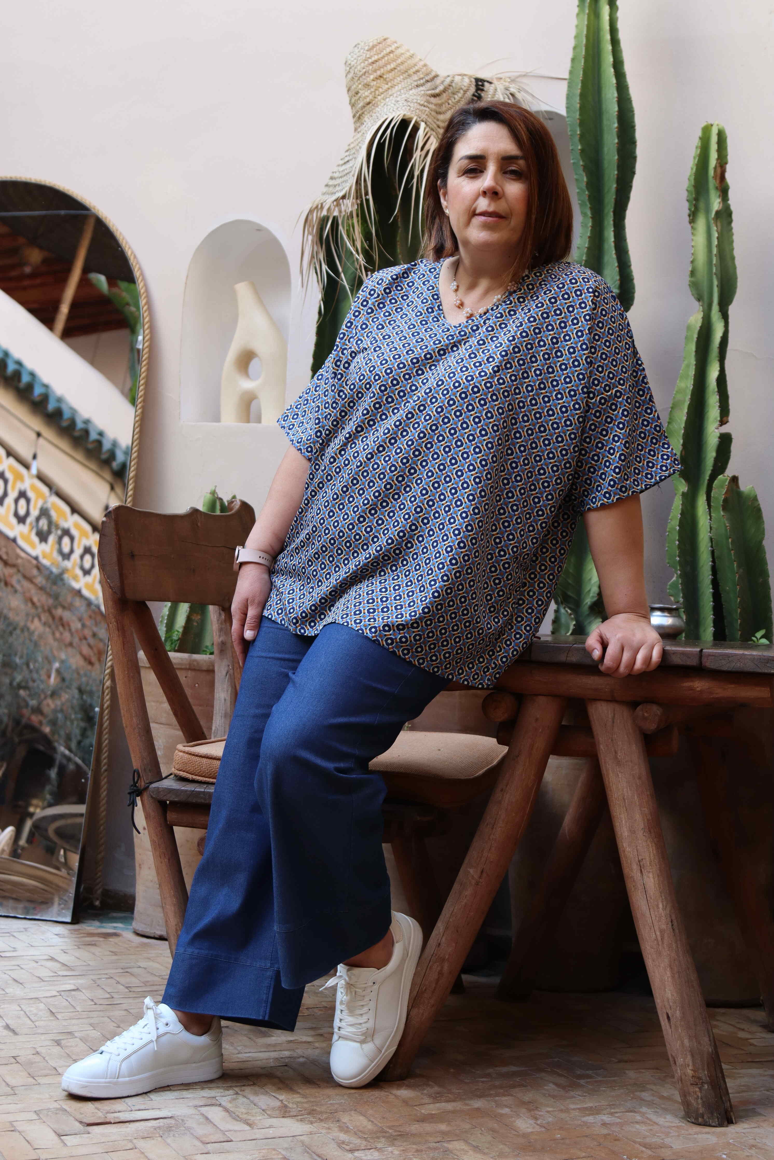 ZELLIGE BLOUSE (Silk)