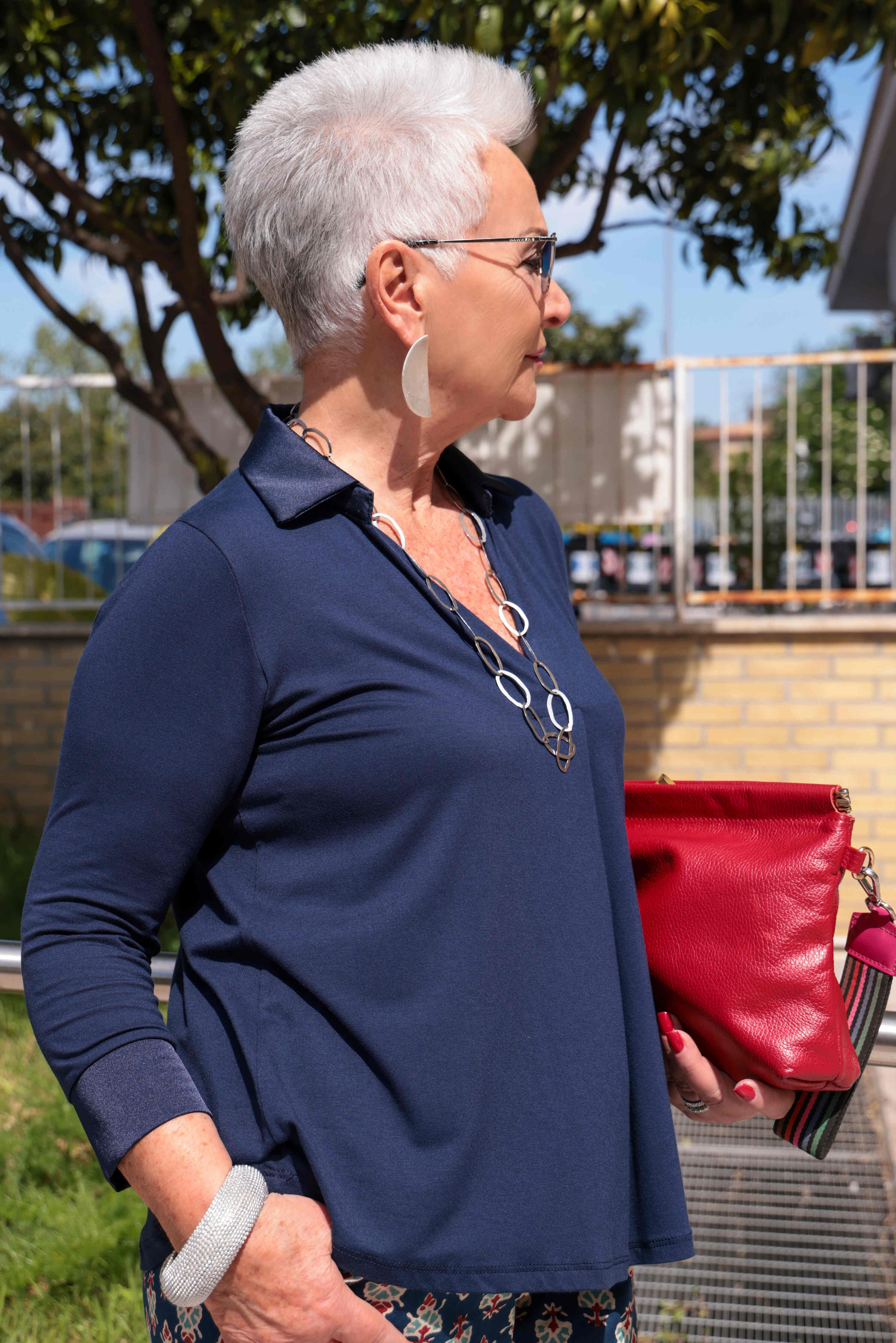 AGATA BLUE BLOUSE (Viscose)