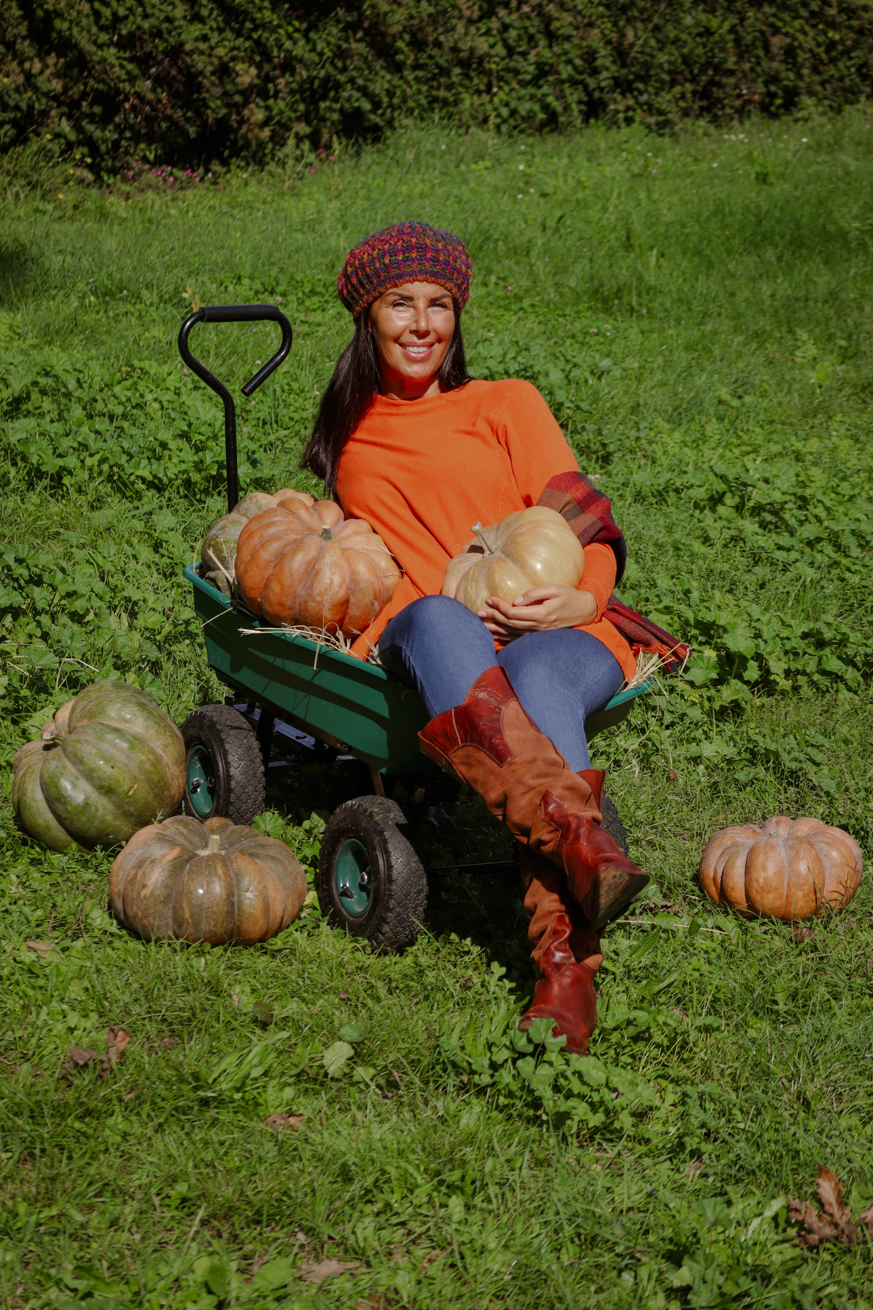 Maglione girocollo Zucca viscosa e modal over size 