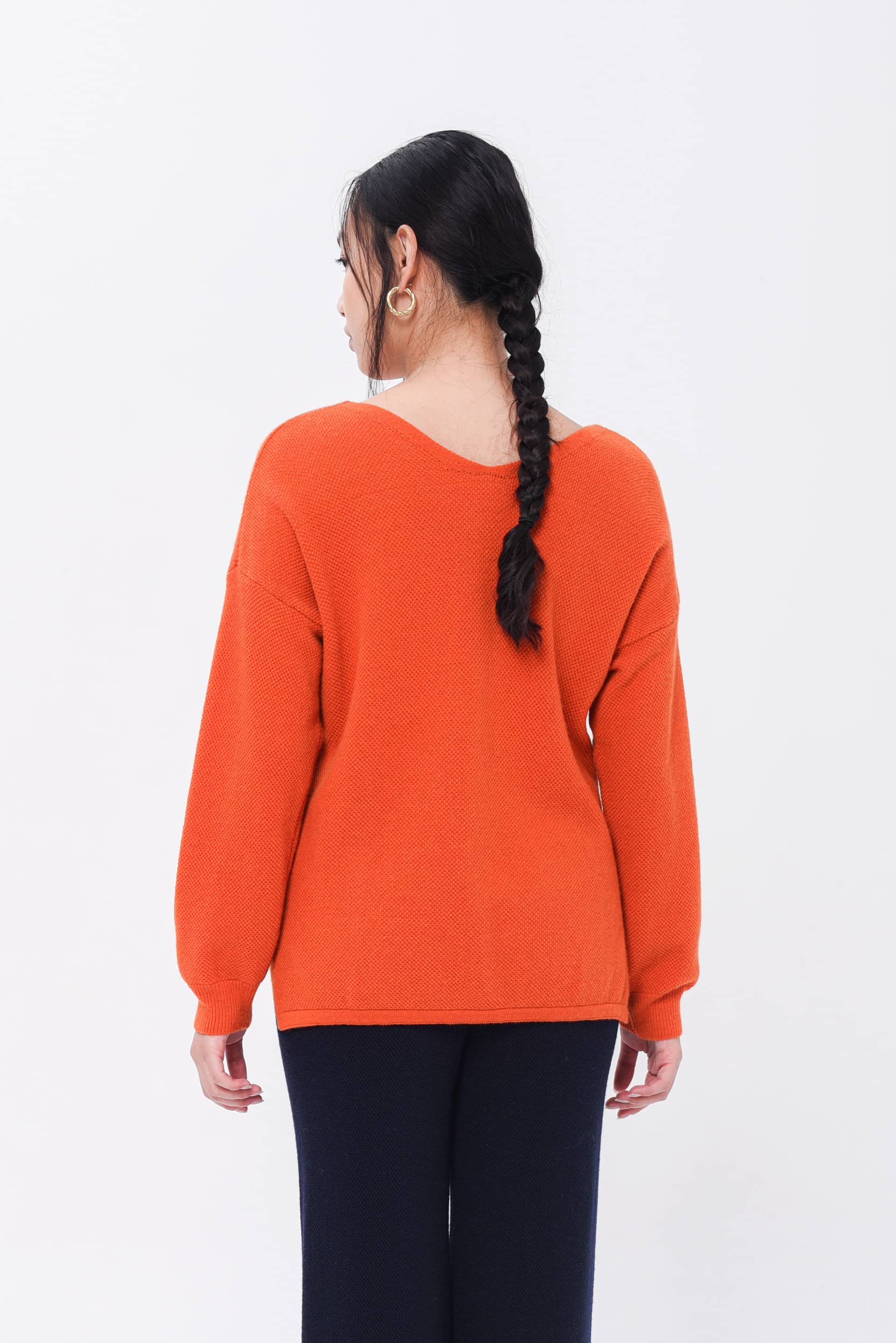 Maglione Lana Arancione & Cashmere