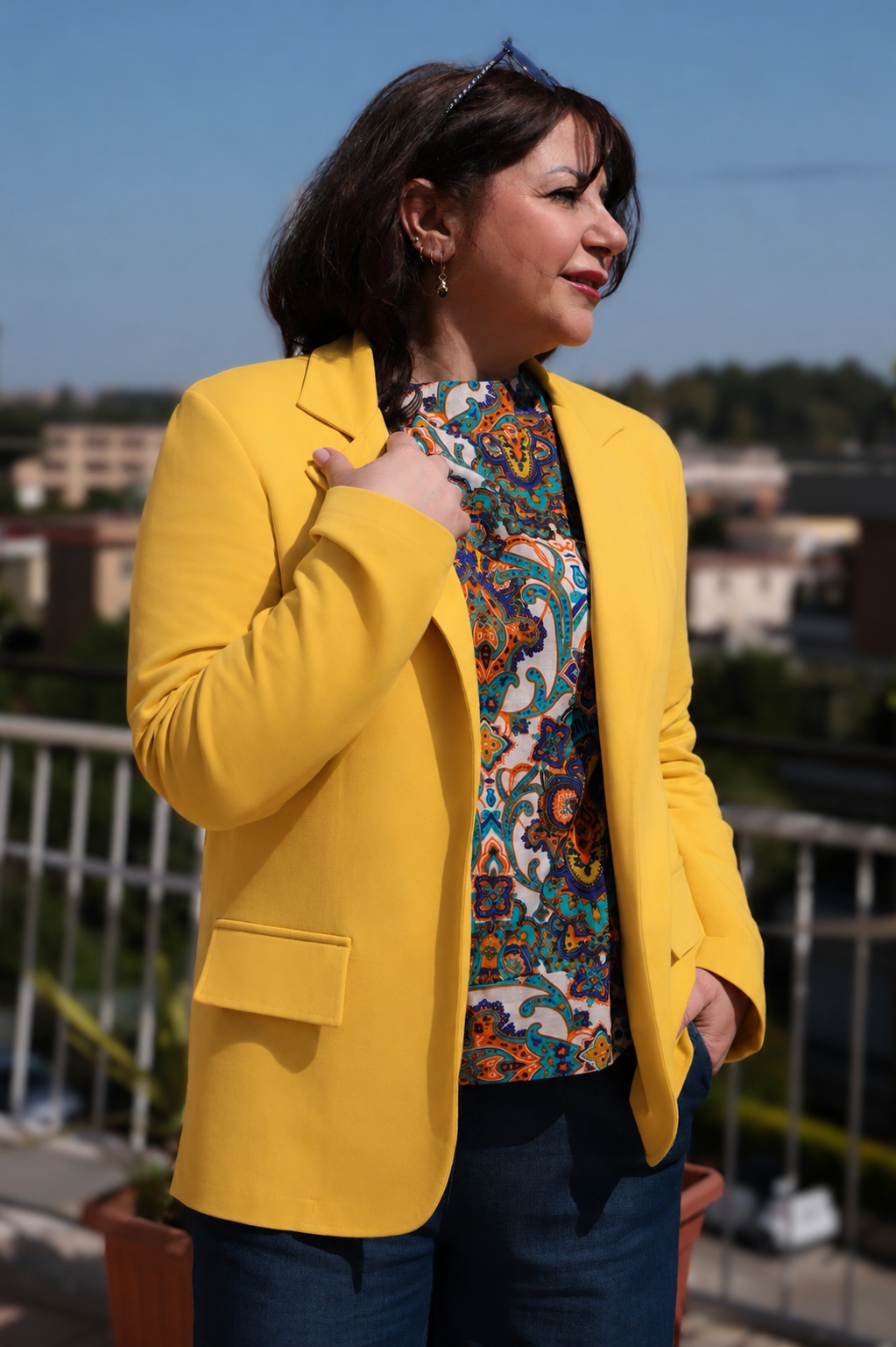 GIACCA CAMILLA GIALLO (Cotone)