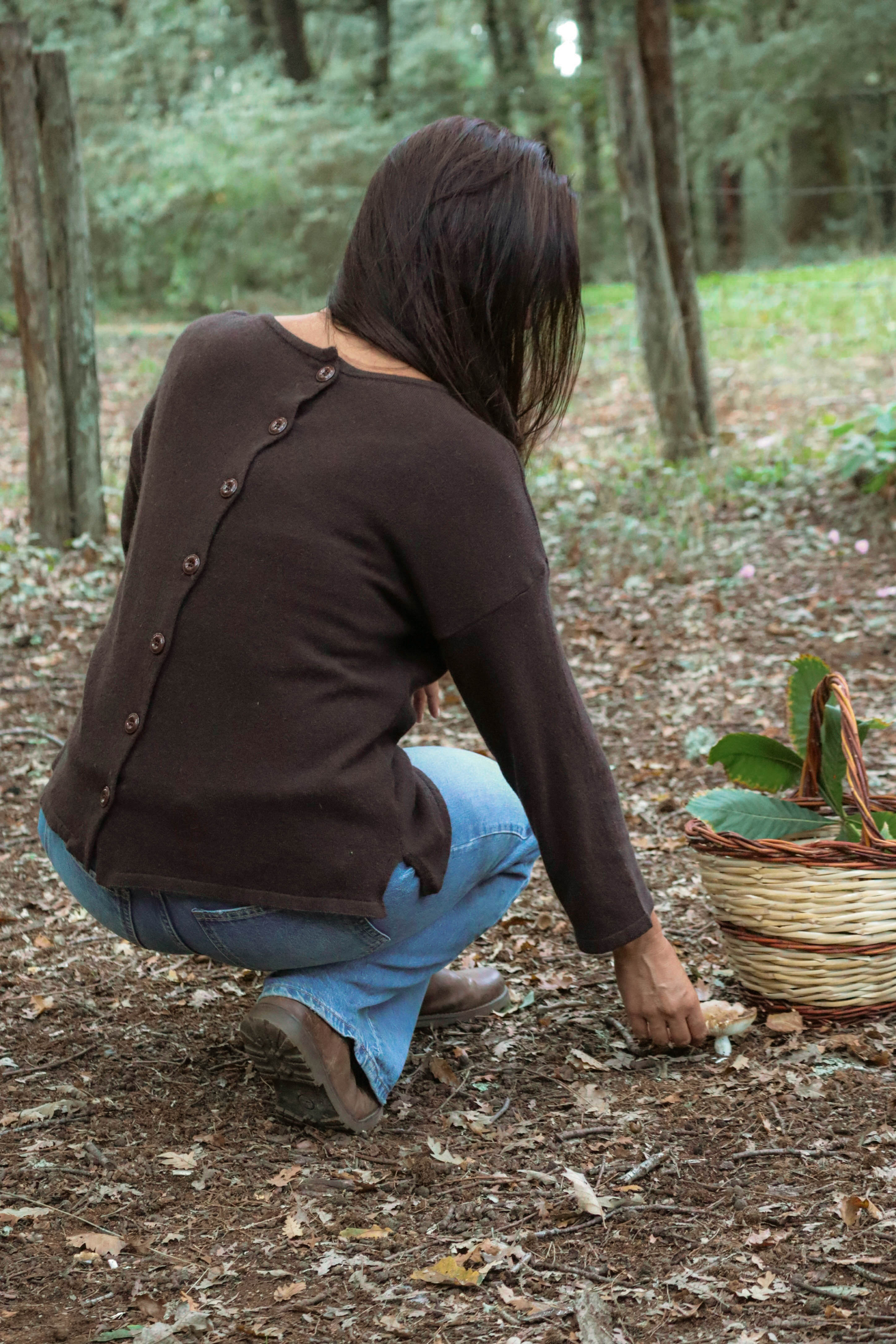 Maglione/cardigan taglio scatola Double face lana e cashmere