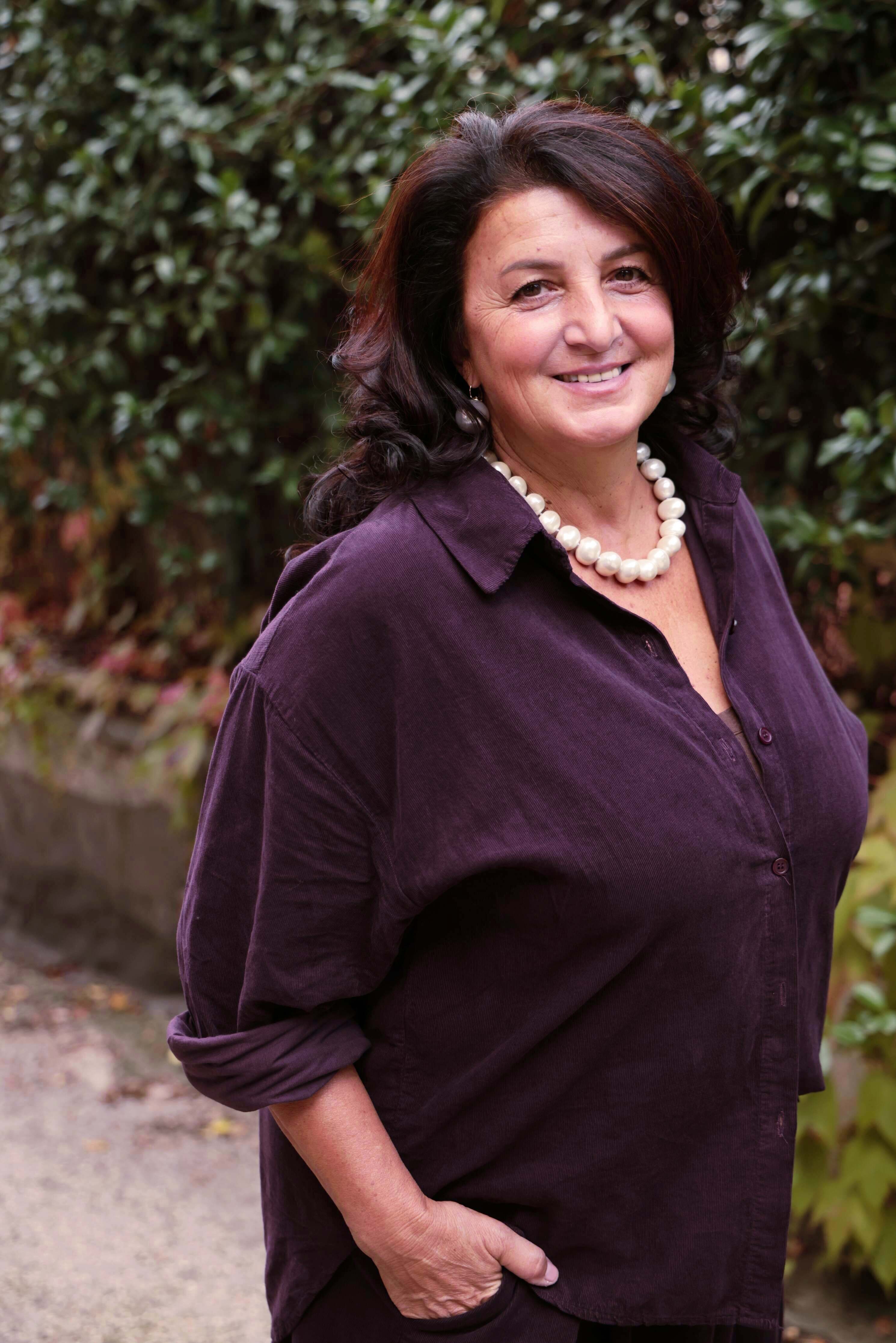 Camicia Soffio melanzana (velluto a costine)