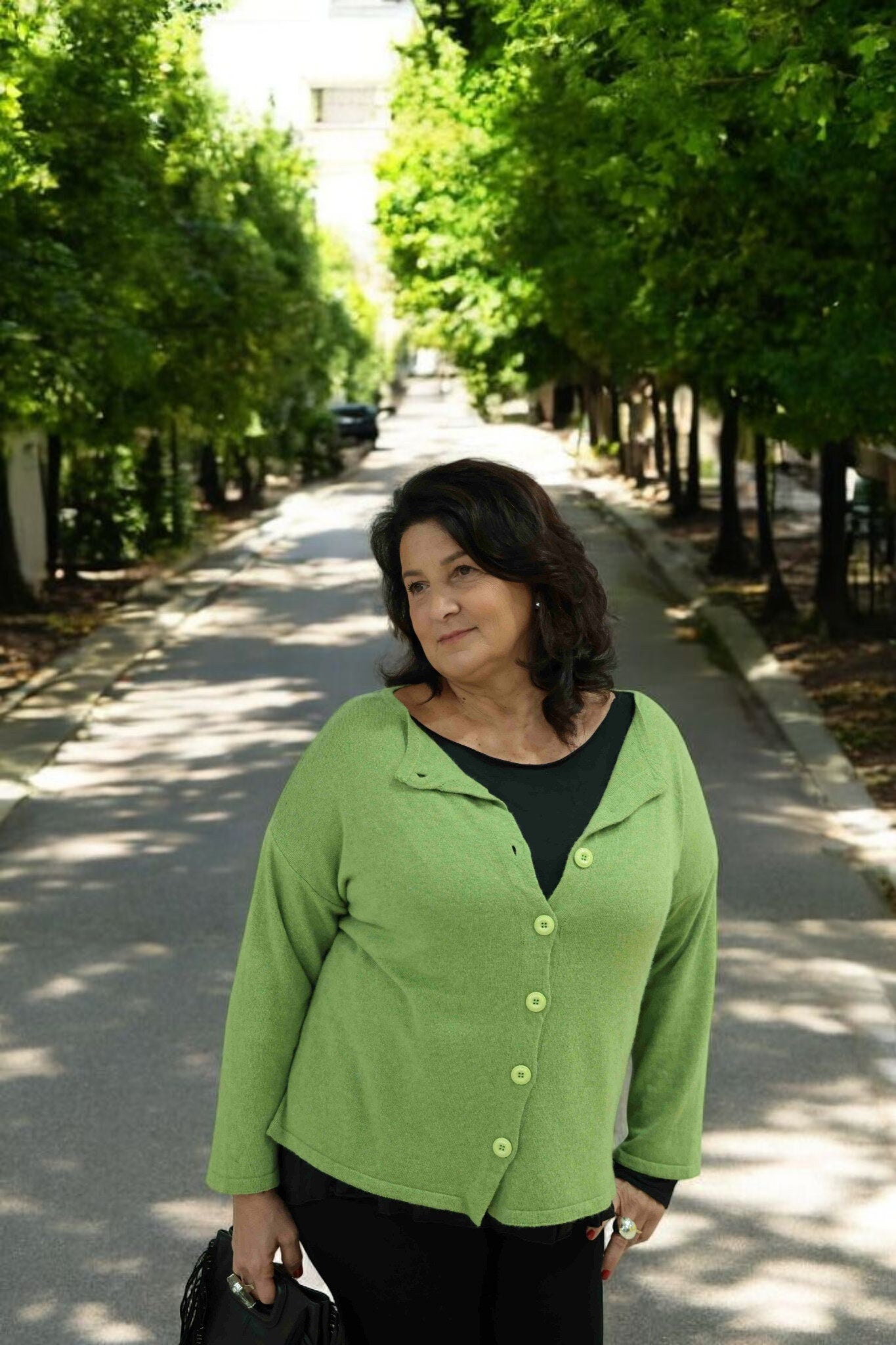 Gemma d'inverno Pistachio sweater (wool and cashmere)
