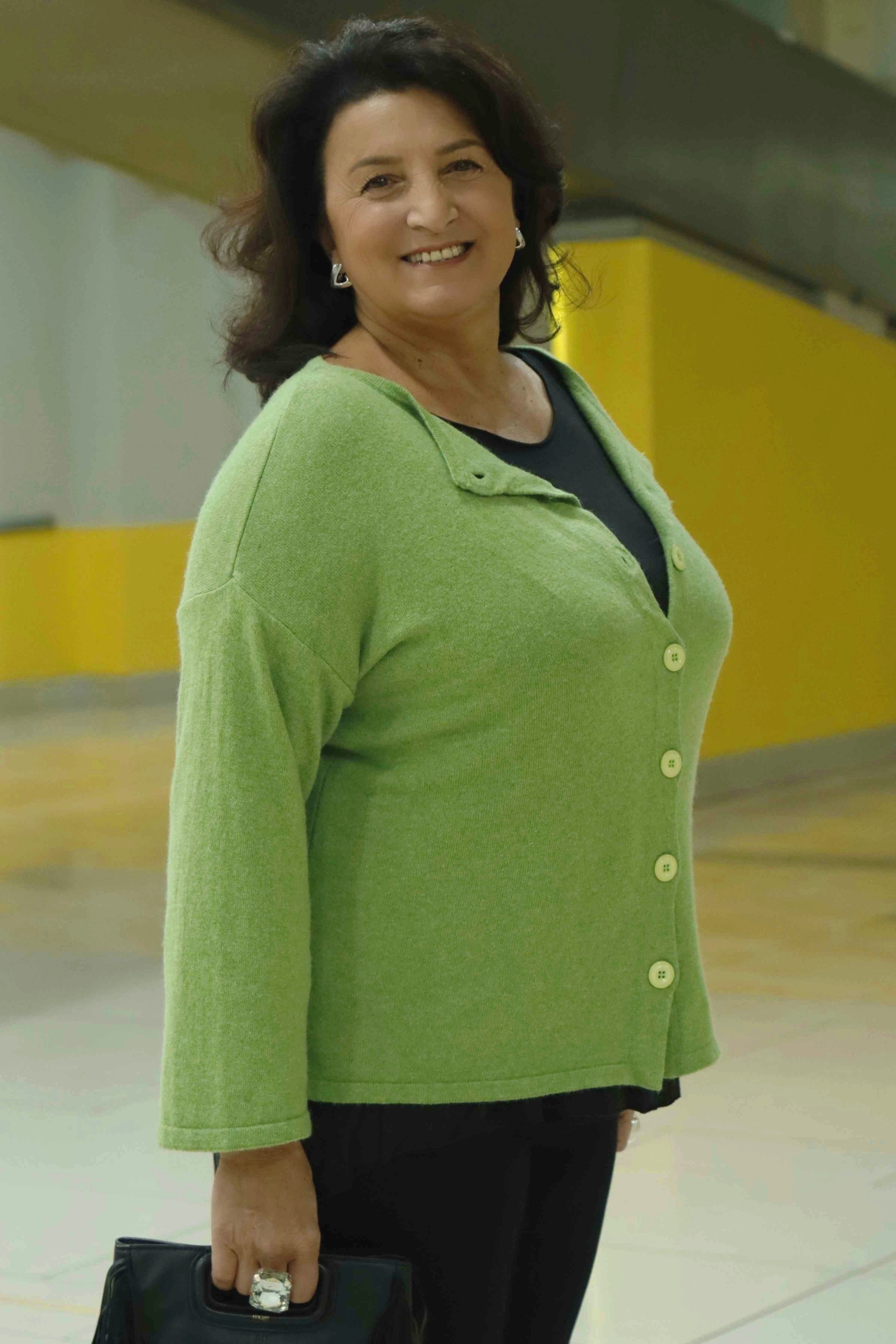 Maglione Gemma d' inverno Pistacchio (lana e cashmere)