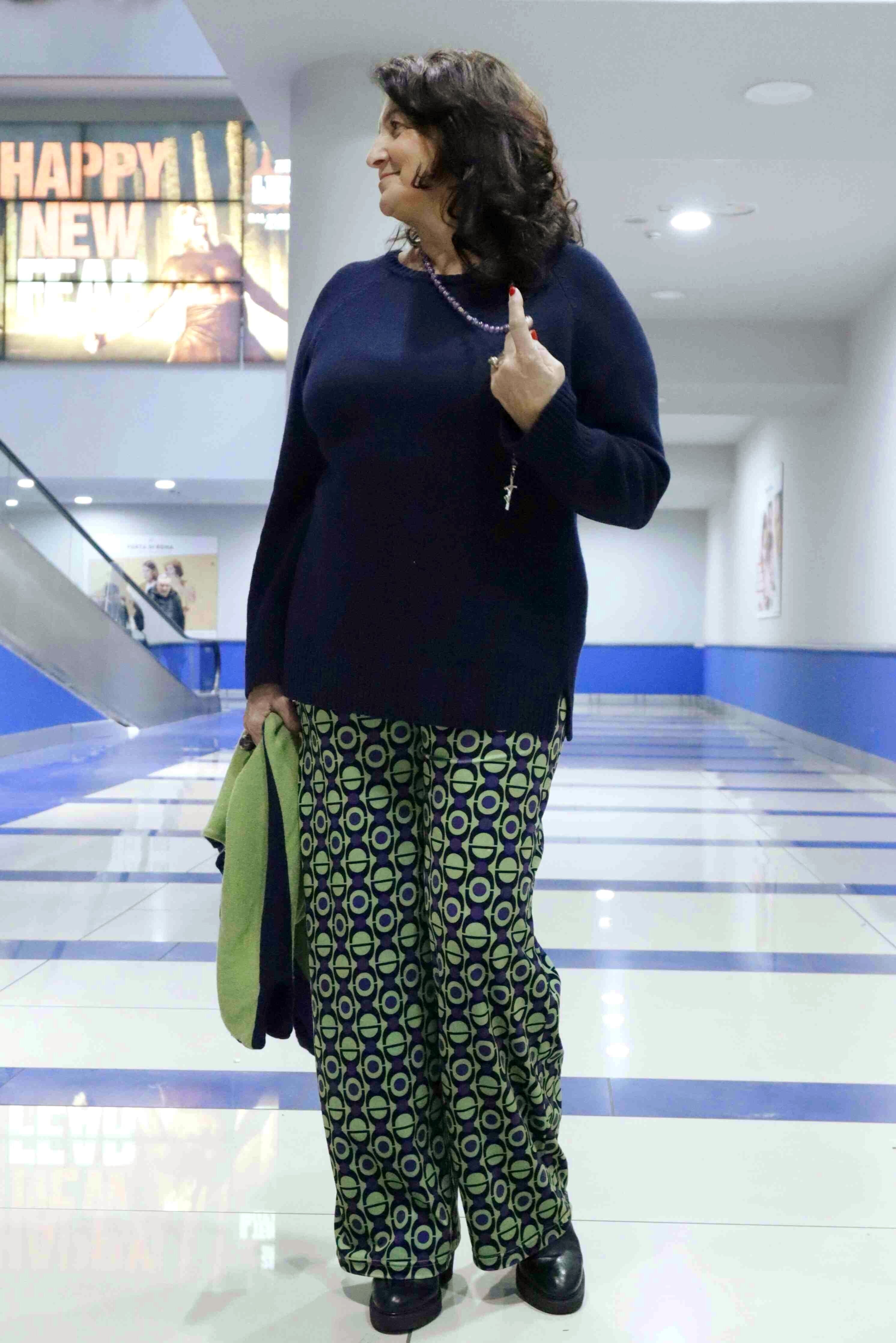 Maglione Nuvole d'inverno Blu (lana e cashmere)