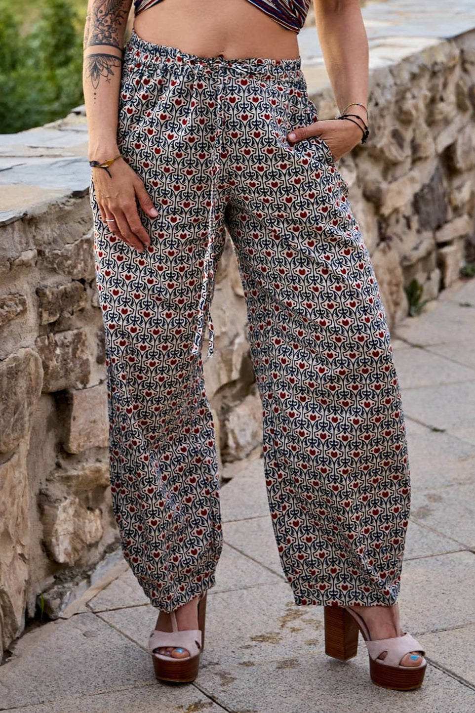 Pantalone 100% Cotone Granada esencial