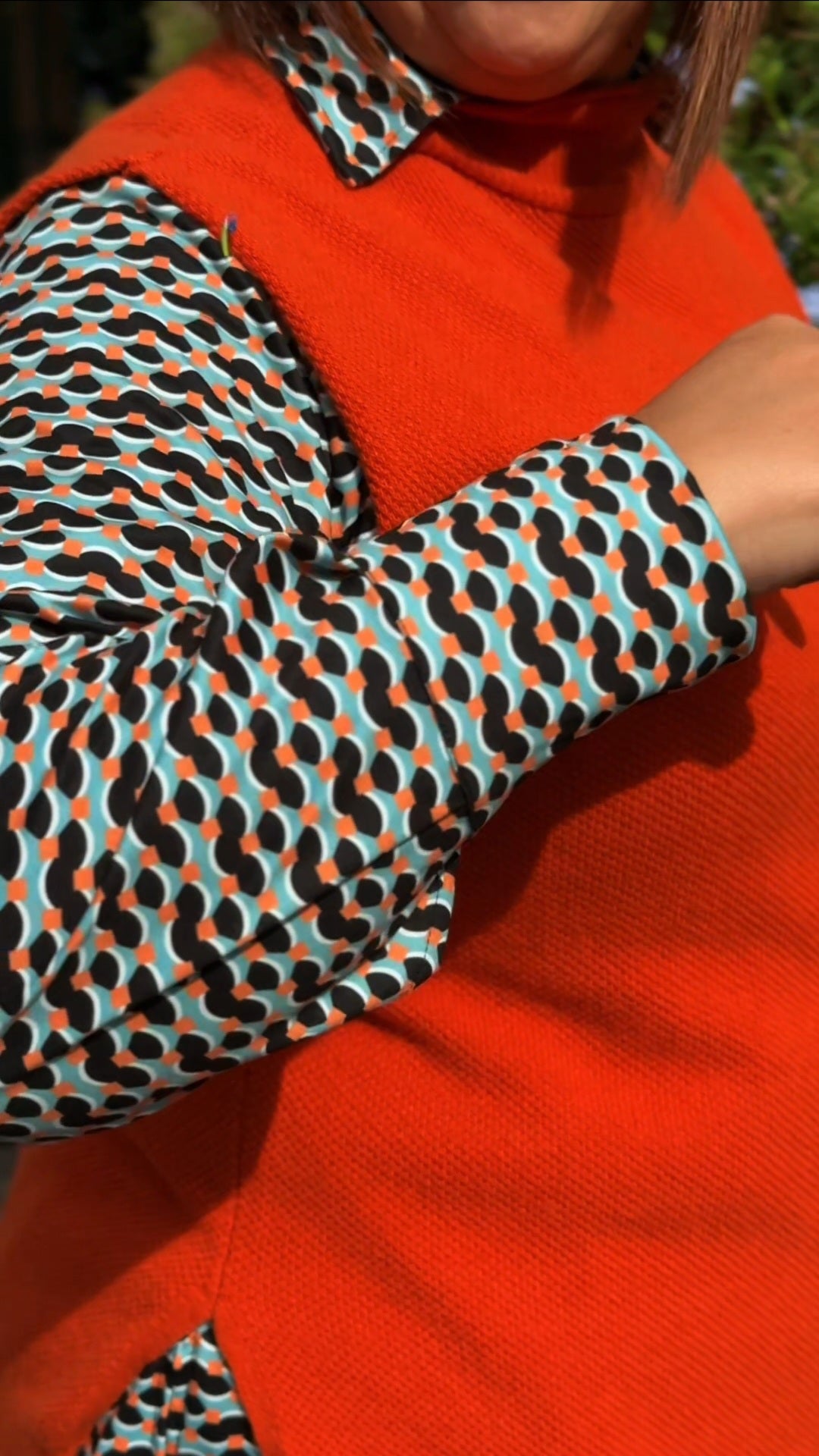 CAMICIA PONZA FANTASIA TURCHESE (Jersey di viscosa)