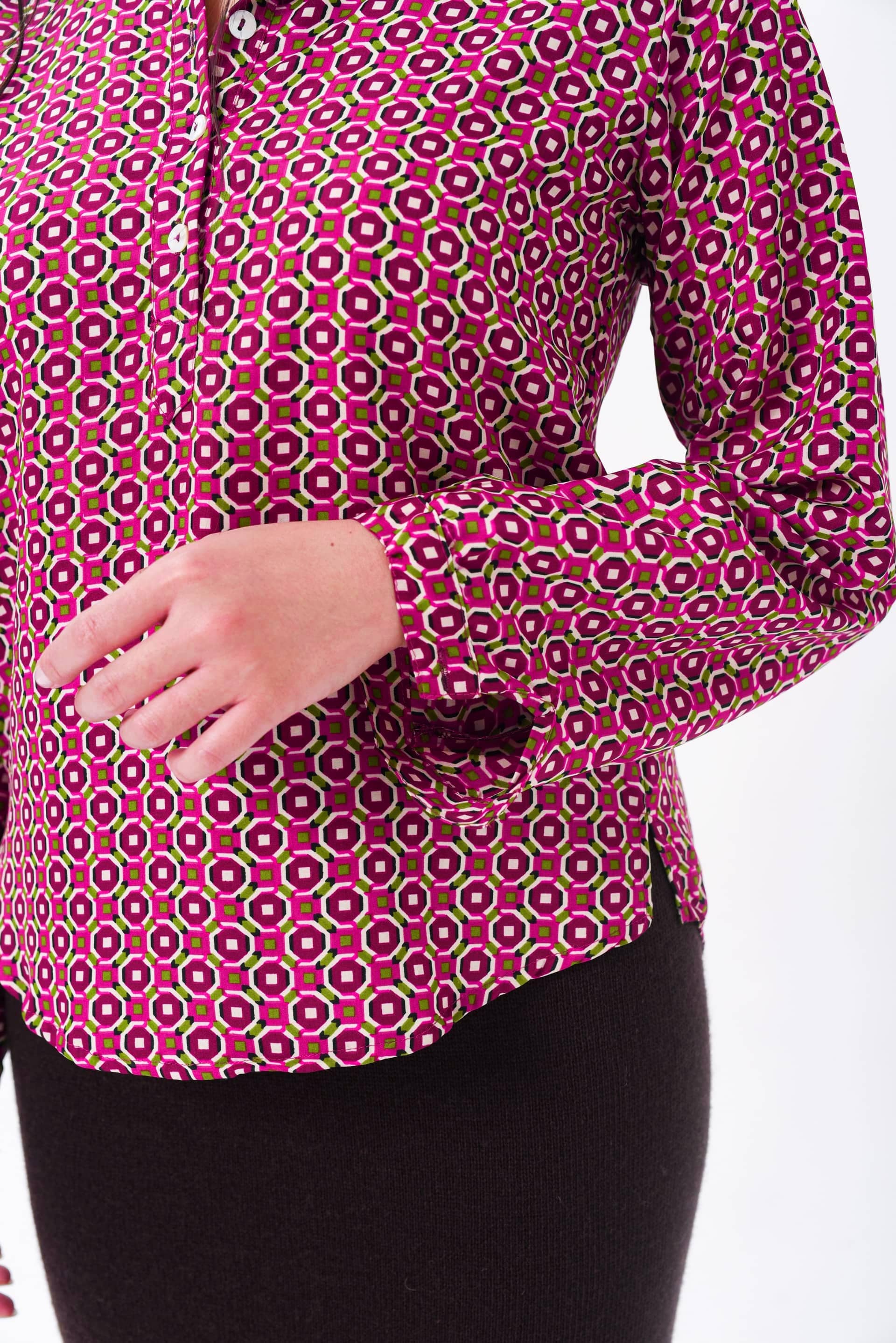 Camisa Mini Geometría (seda) 